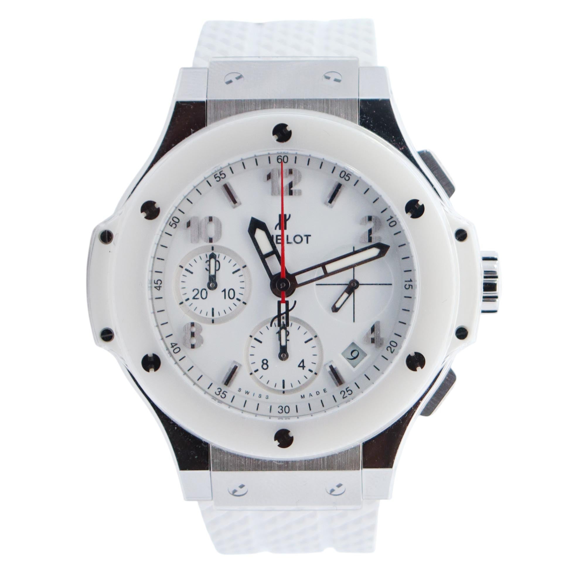 Hublot Big Bang 44mm White Dial Watch Ref# 342.SE.230.RW - Happy Jewelers Fine Jewelry Lifetime Warranty