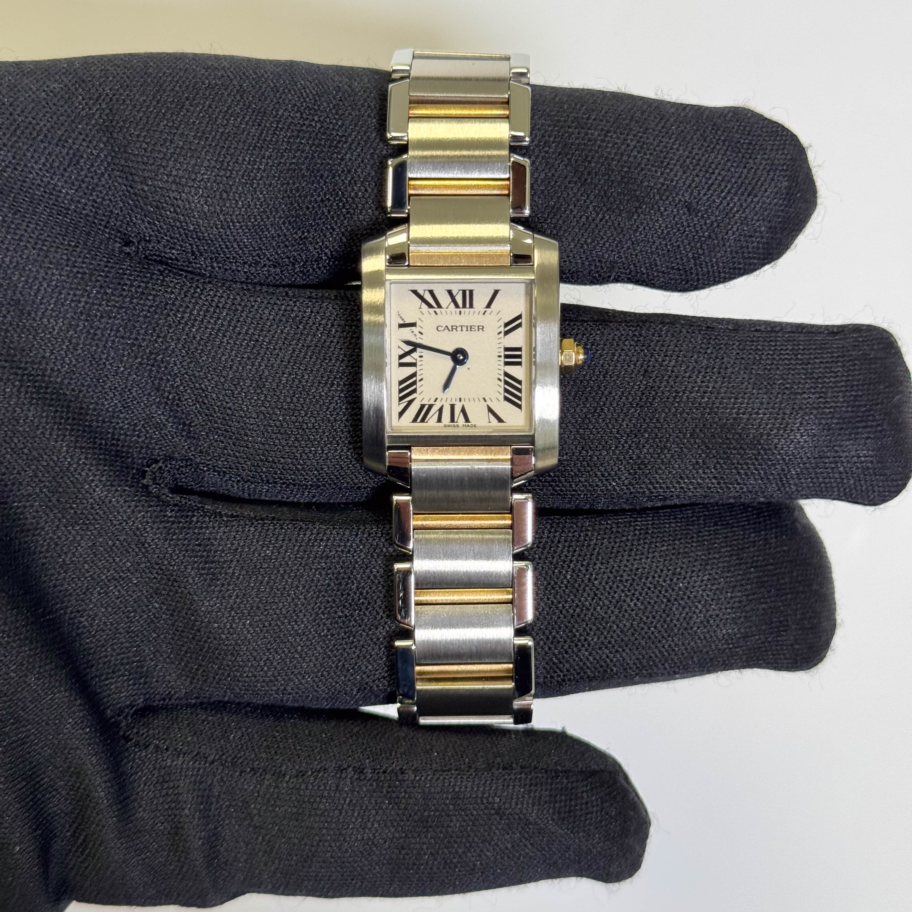 Cartier Tank 20mm White Dial Watch Ref# W51007Q4