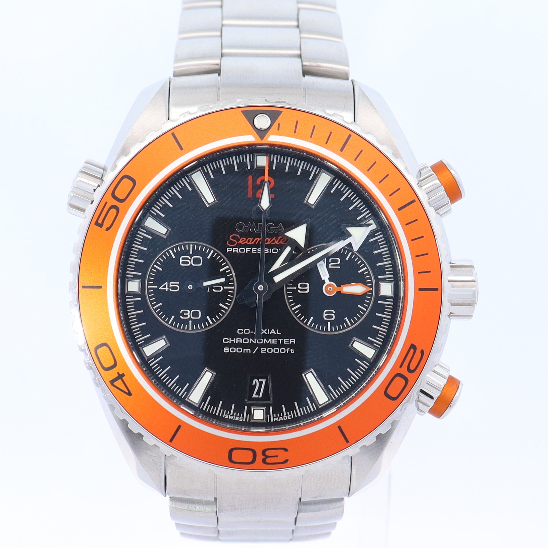 Omega Seamaster 45.5mm Black Dial Watch Ref# 232.30.46.51.01.002 - Happy Jewelers Fine Jewelry Lifetime Warranty