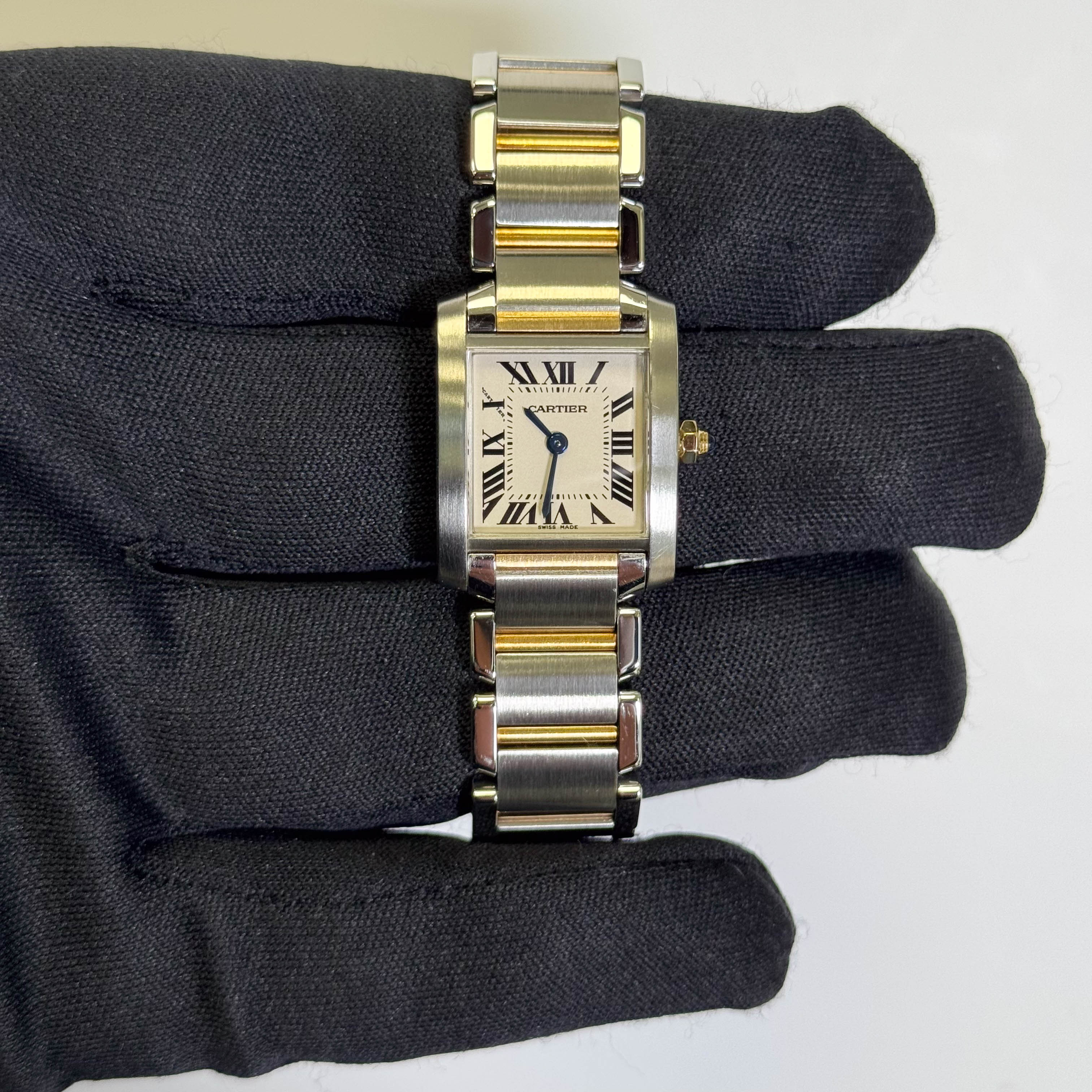Cartier Tank 20mm White Dial Watch Ref# W51007Q4