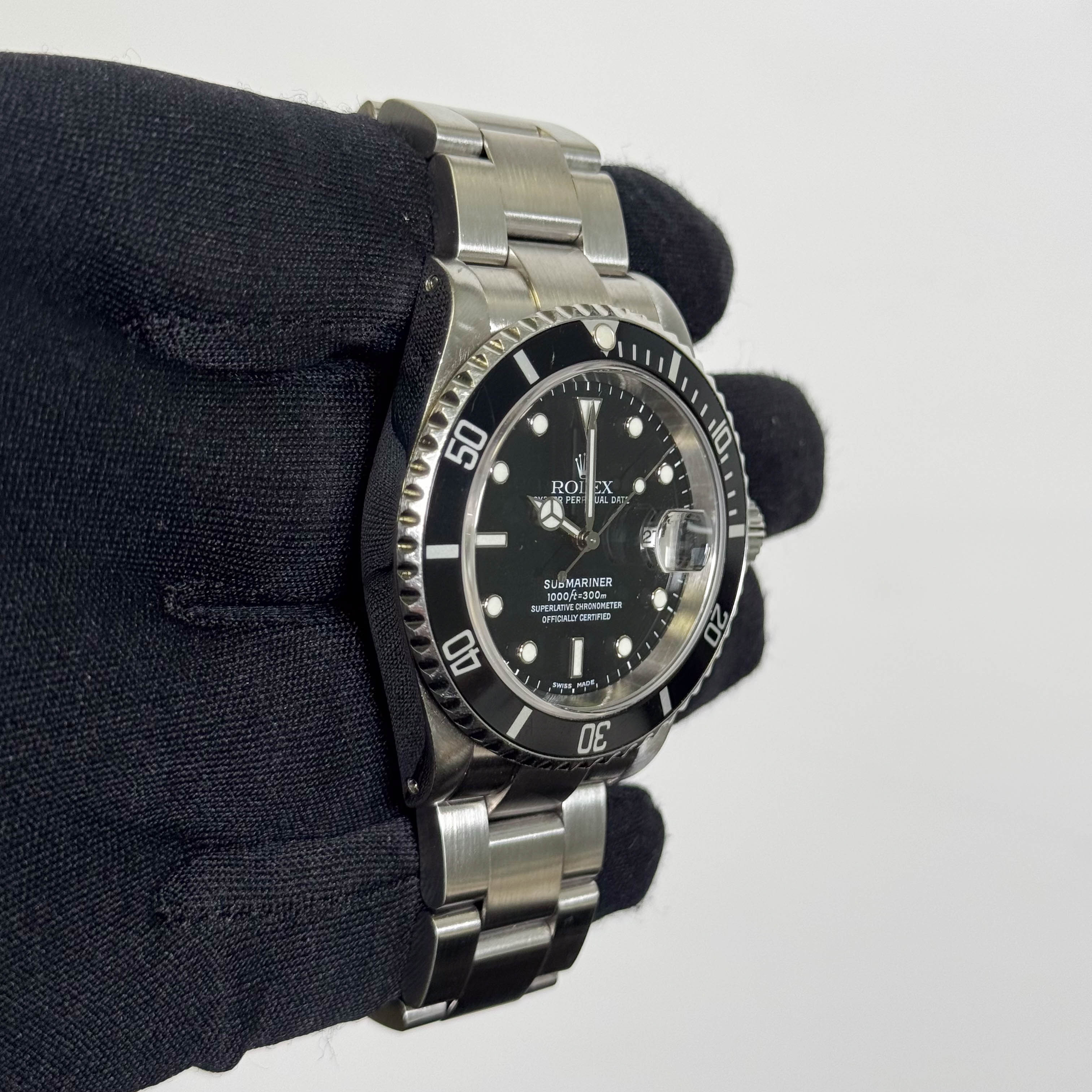 Rolex Submariner Stainless Steel 40mm Black Dial Watch Ref# 16610 - Happy Jewelers Fine Jewelry Lifetime Warranty