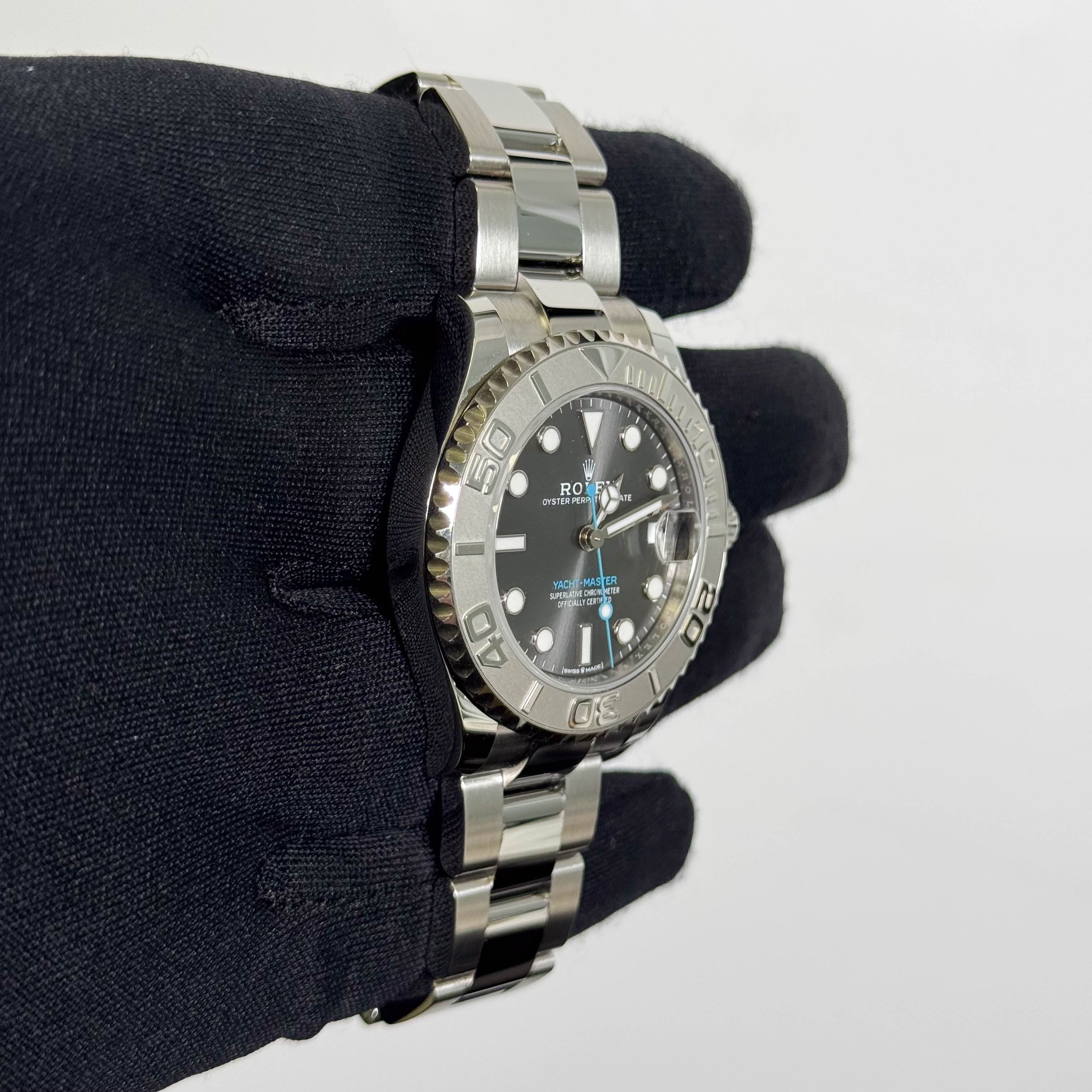 Rolex Yacht Master 37mm Rhodium Dial Watch Ref# 268622 - Happy Jewelers Fine Jewelry Lifetime Warranty