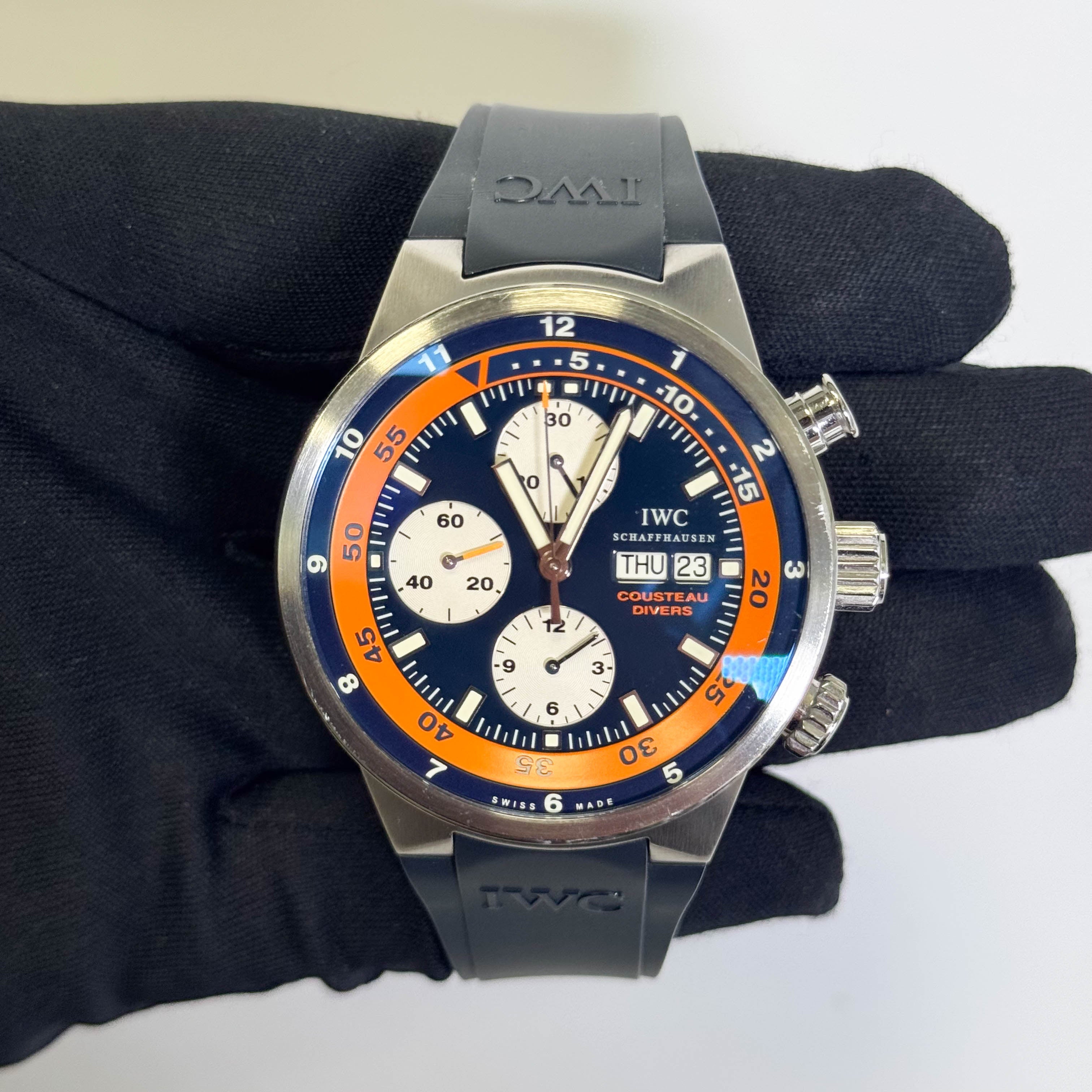 IWC Aquatimer 44mm Blue Dial Watch Ref# IW3781-01 - Happy Jewelers Fine Jewelry Lifetime Warranty