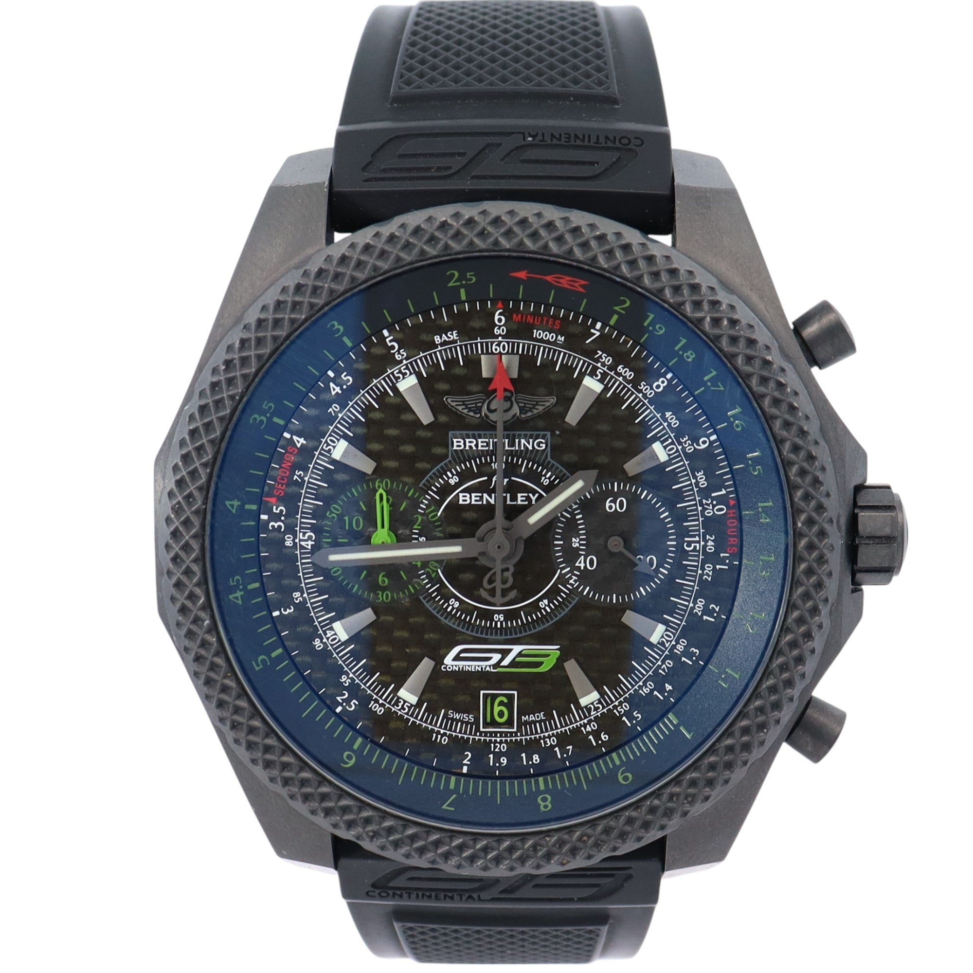 Breitling Bentley GT3 49mm Black Dial Watch Ref# V27365 - Happy Jewelers Fine Jewelry Lifetime Warranty