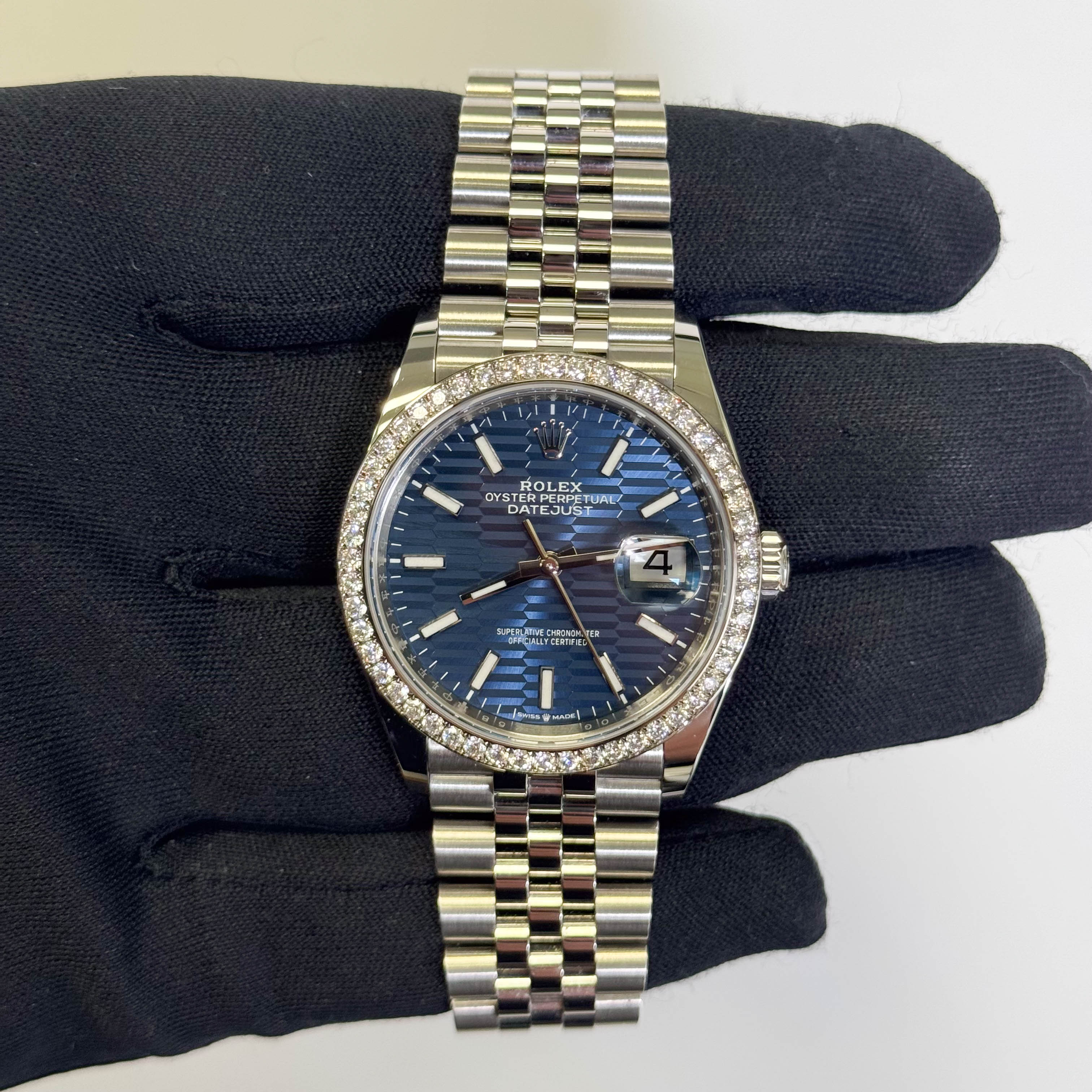 Rolex Datejust 36mm Blue Dial Watch Ref# 126284RBR - Happy Jewelers Fine Jewelry Lifetime Warranty