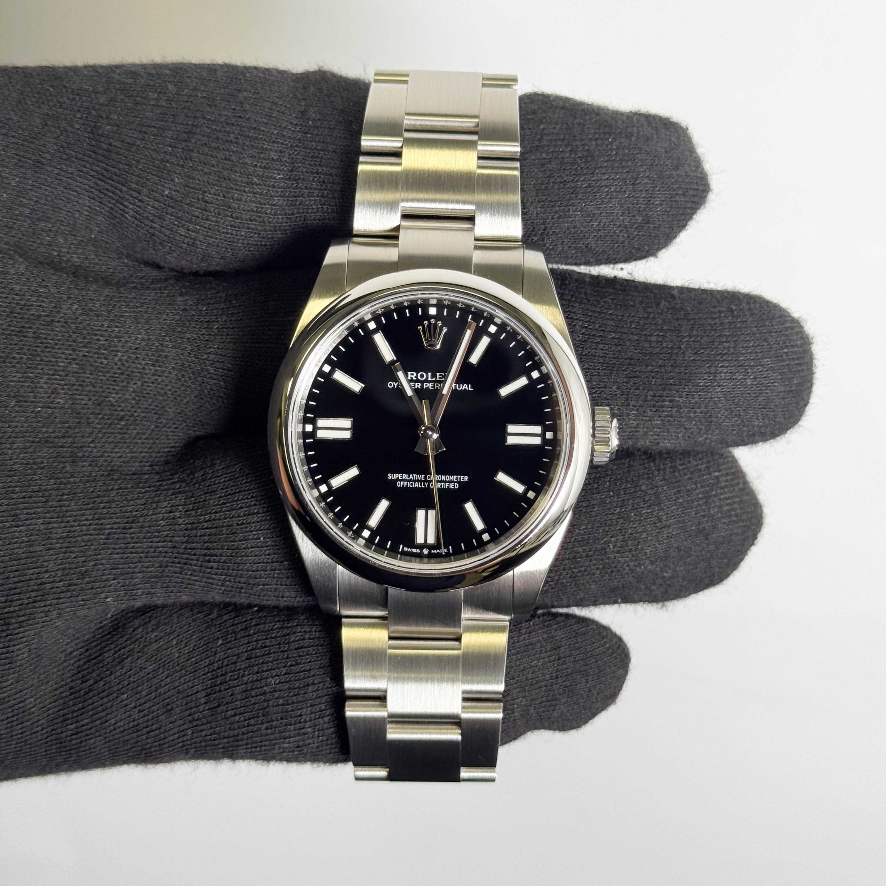 Rolex Oyster Perpetual 41mm Black Dial Watch Ref# 134300