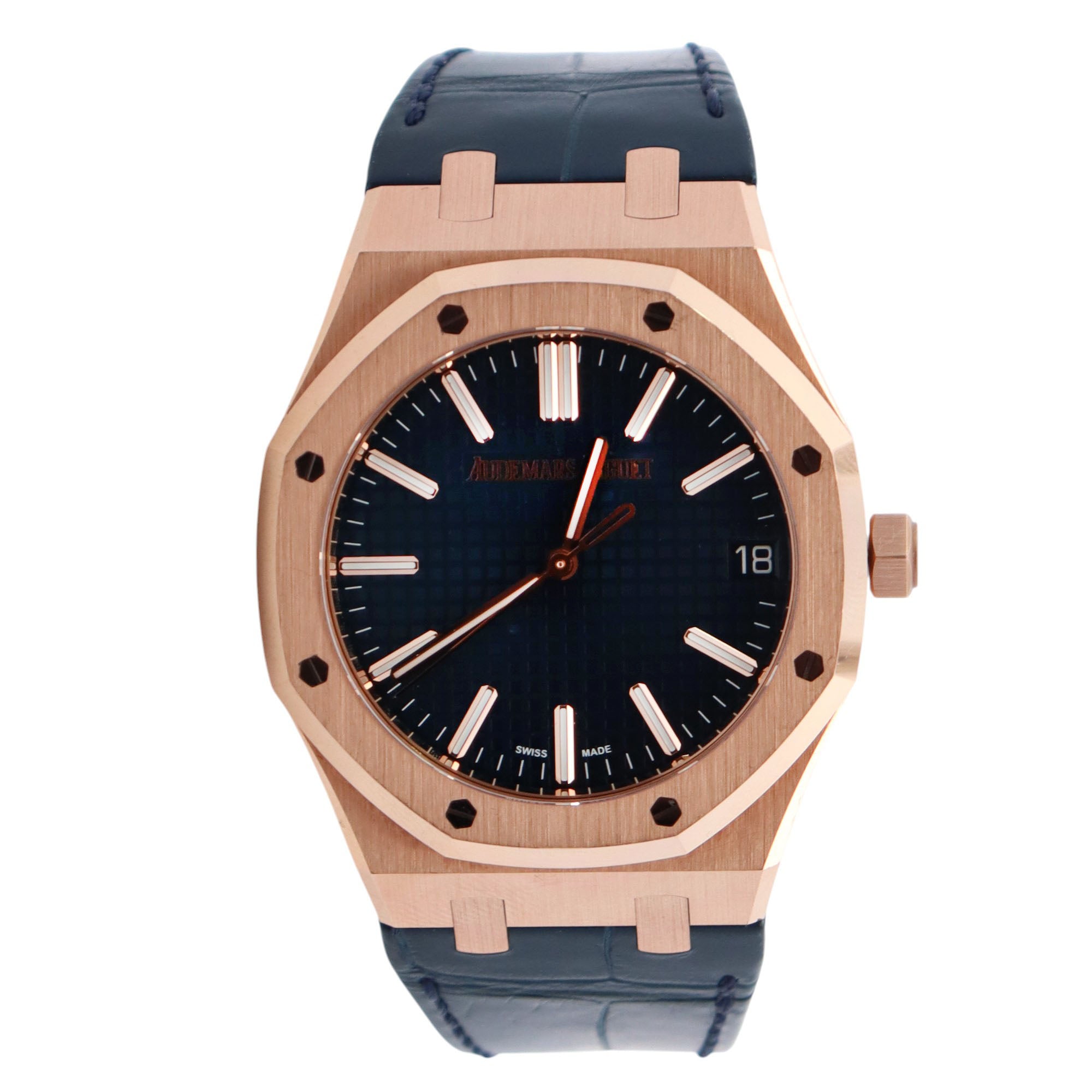 Audemars Piguet Royal Oak 41mm Blue Dial Watch Ref# 15510OR.OO.D315CR.01 - Happy Jewelers Fine Jewelry Lifetime Warranty