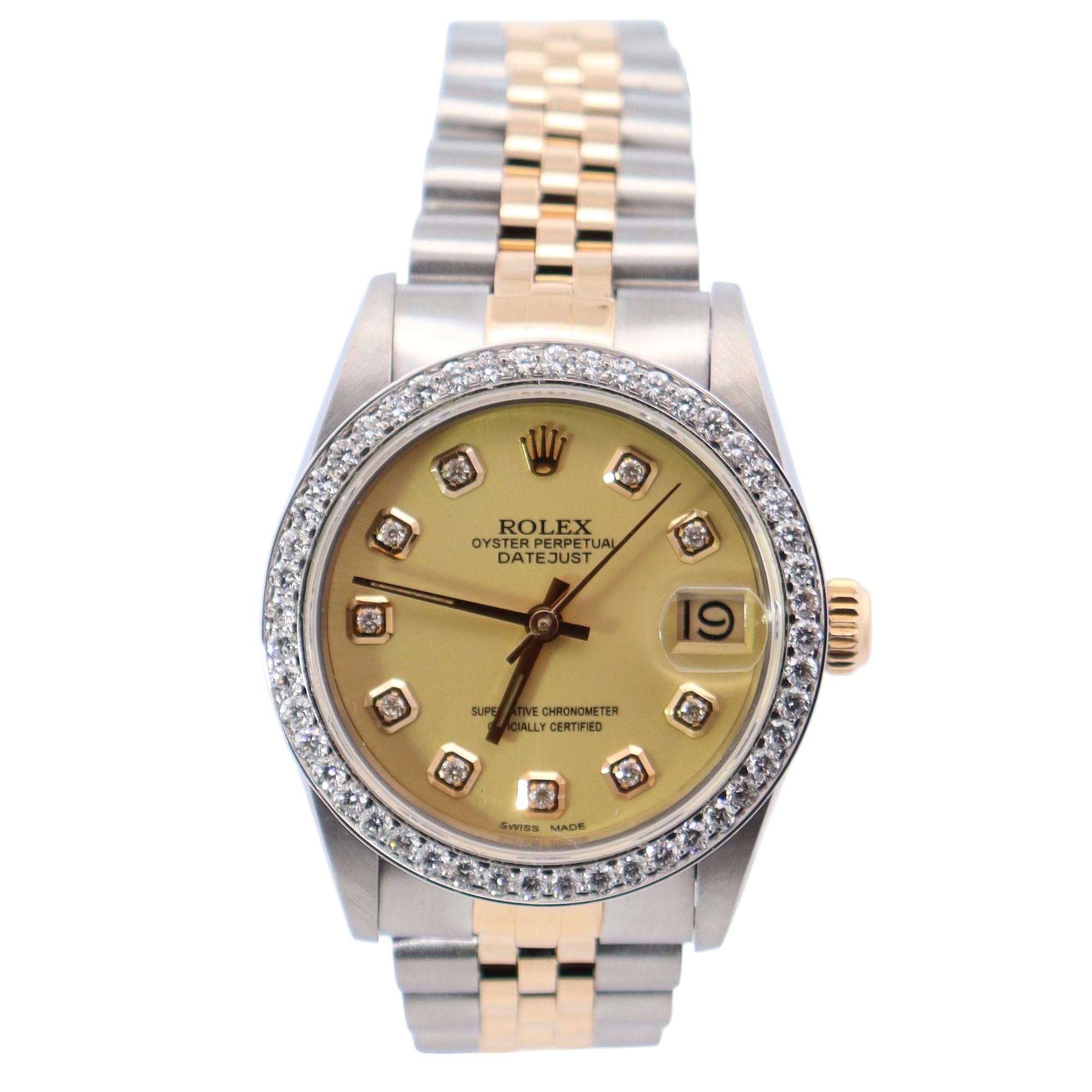 Rolex Datejust 31mm Champagne Dial Watch Ref# 68273 - Happy Jewelers Fine Jewelry Lifetime Warranty