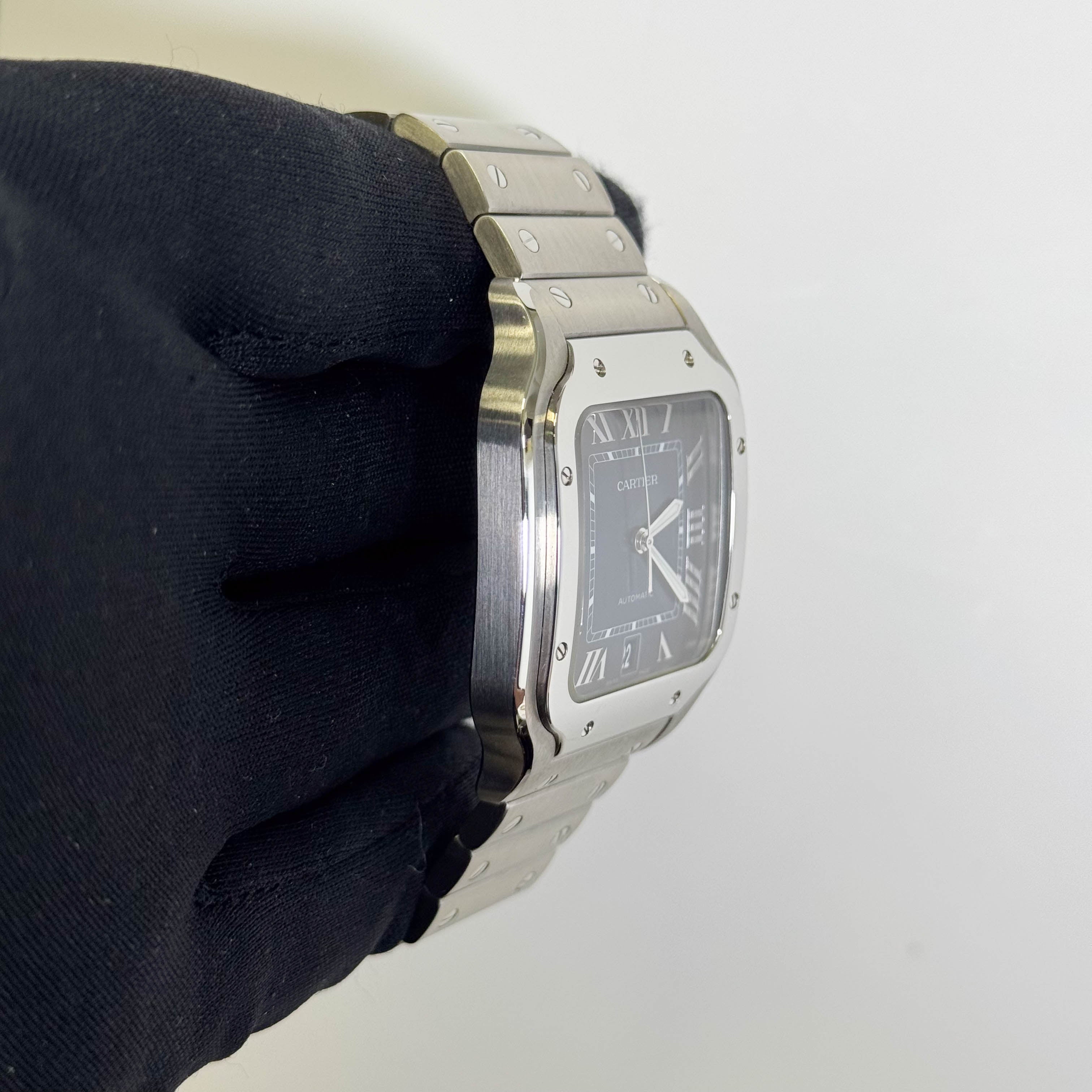 Cartier Santos 40mm Blue Dial Watch Ref# WSSA0071 - Happy Jewelers Fine Jewelry Lifetime Warranty