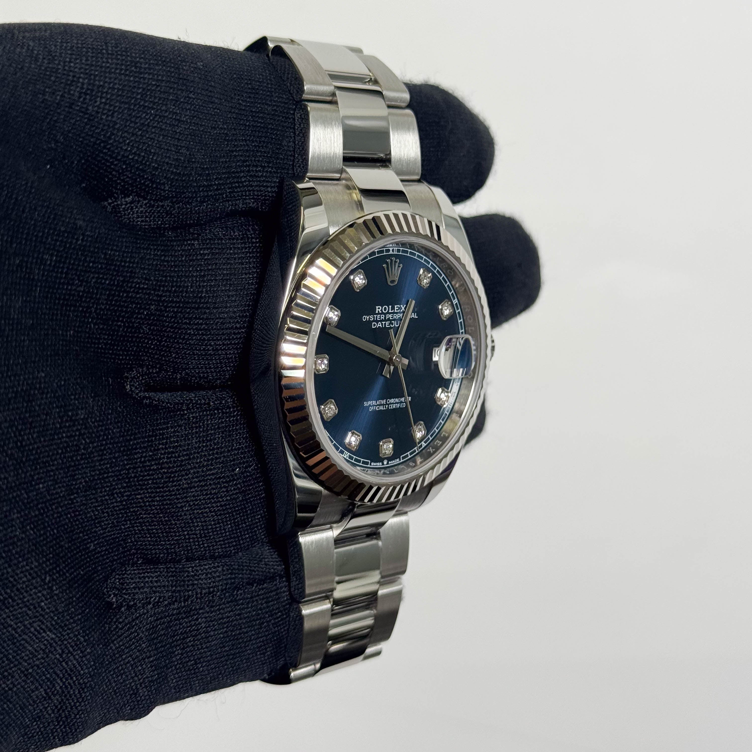 Rolex Datejust 41mm Blue Dial Watch Ref# 126334 - Happy Jewelers Fine Jewelry Lifetime Warranty