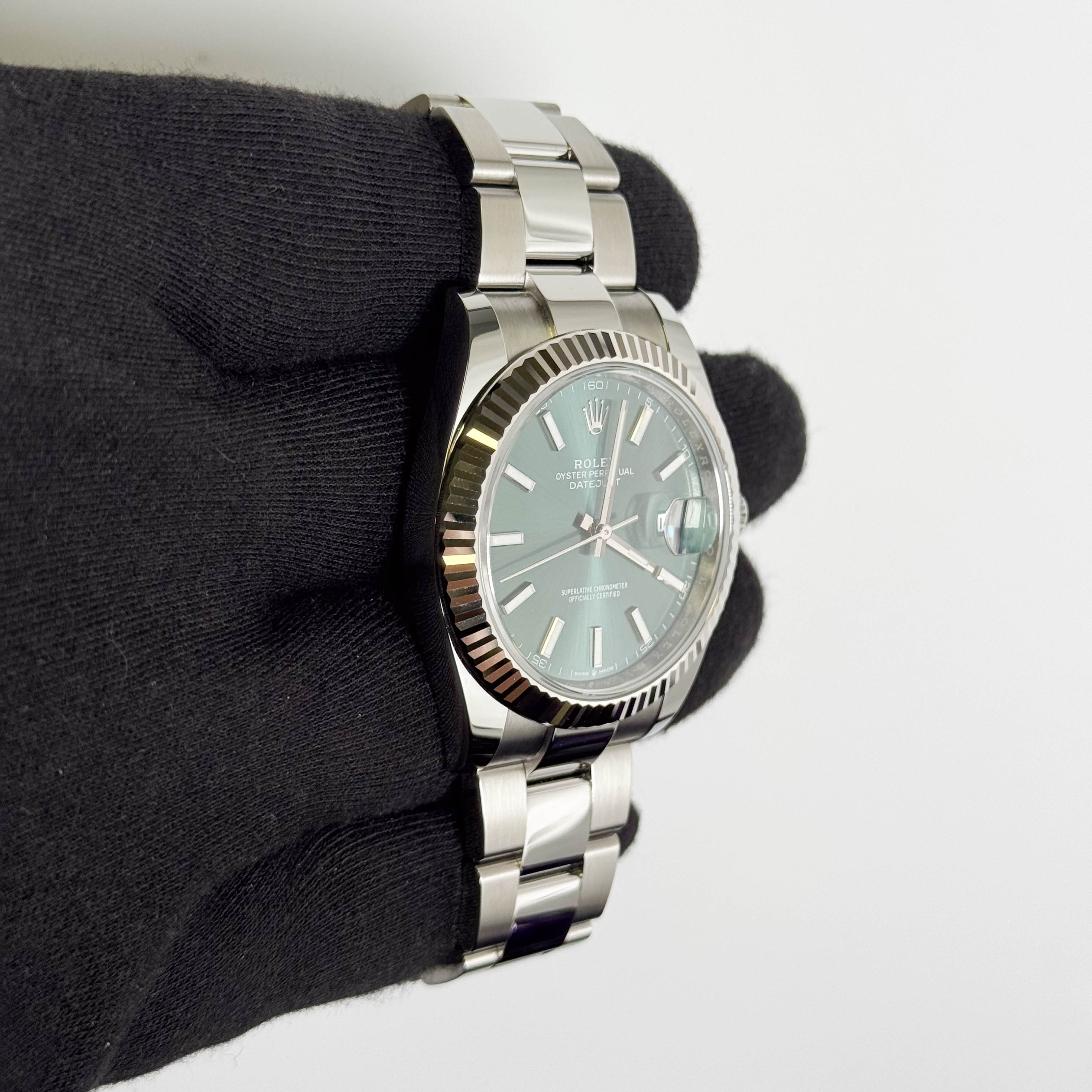 Rolex Datejust 41mm Green Dial Watch Ref# 126334