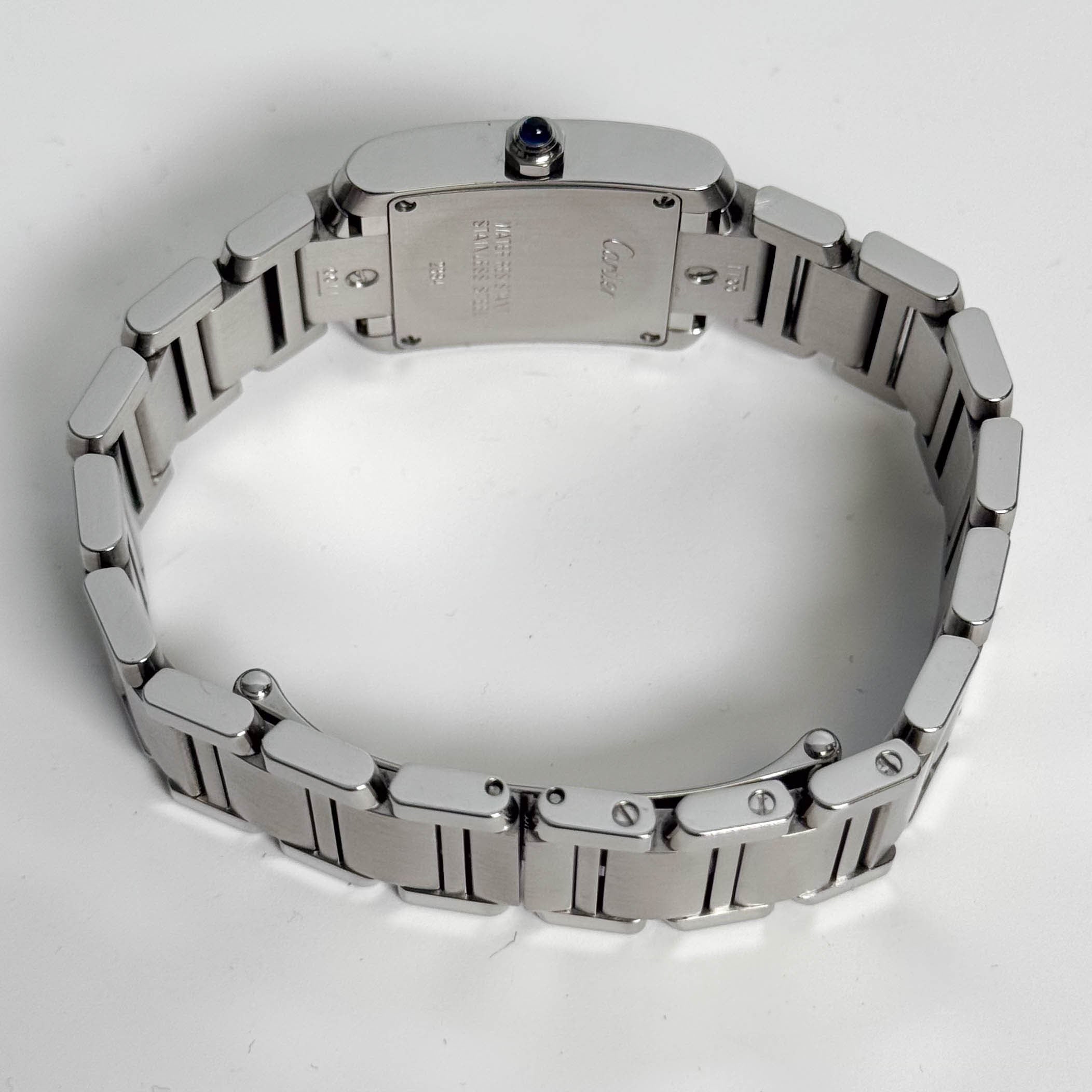 Cartier Tank Stainless Steel 20mm Ivory Dial Watch Ref# W51008Q3 - Happy Jewelers Fine Jewelry Lifetime Warranty