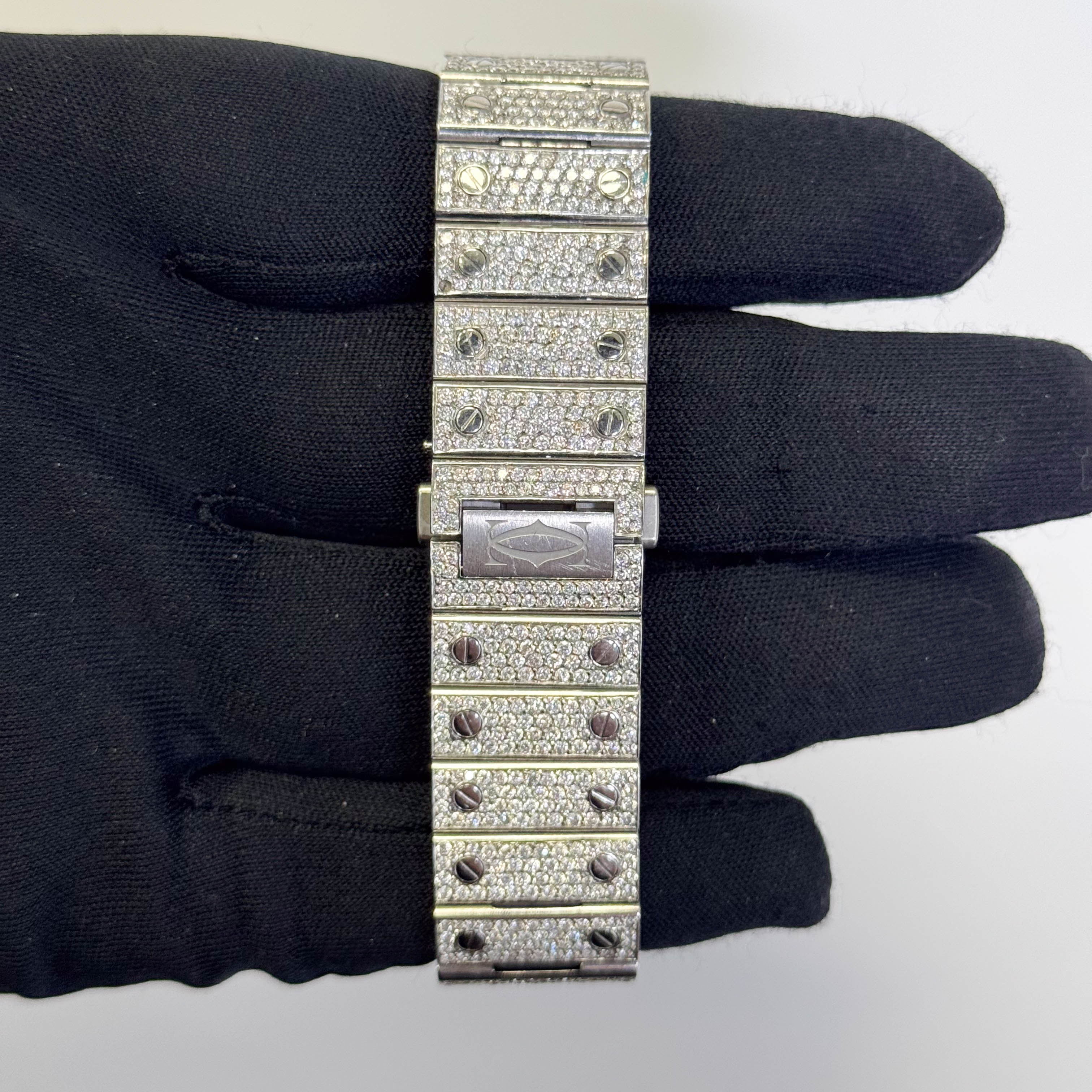 Cartier Santos 40mm Pave Dial Watch Ref# WSSA0018 - Happy Jewelers Fine Jewelry Lifetime Warranty