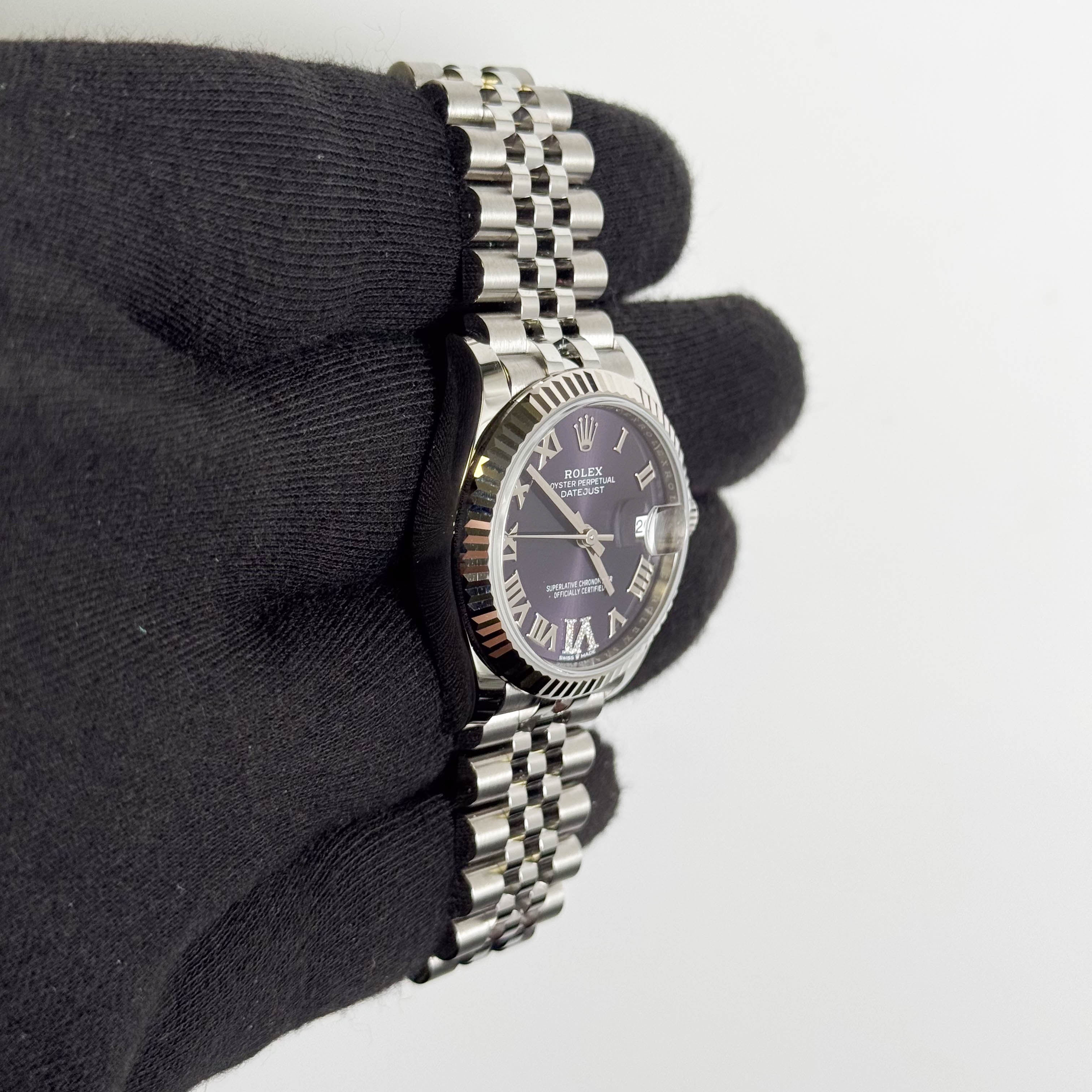 Rolex Datejust 31mm Purple Dial Watch Ref# 278274