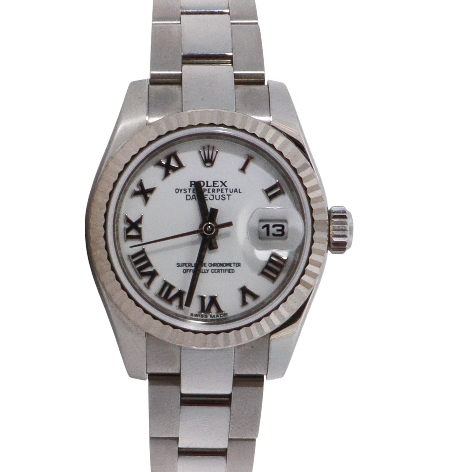 Rolex Datejust 26mm White Dial Watch Ref# 179174 - Happy Jewelers Fine Jewelry Lifetime Warranty