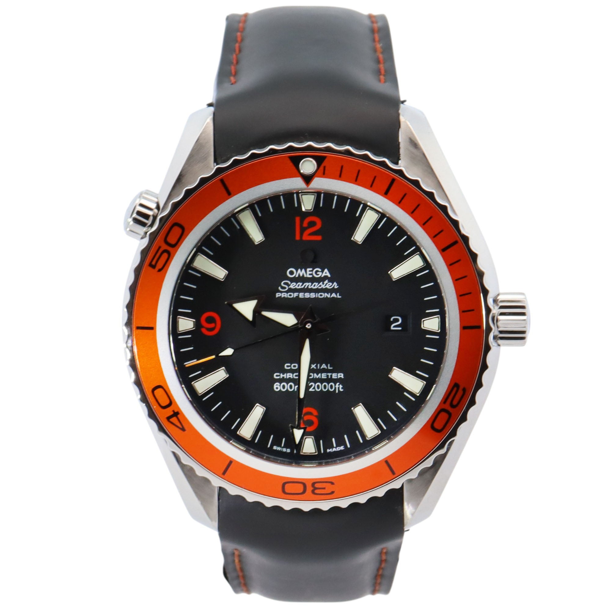Omega Seamaster 45.5mm Black Dial Watch Ref# 2908.50.91 - Happy Jewelers Fine Jewelry Lifetime Warranty