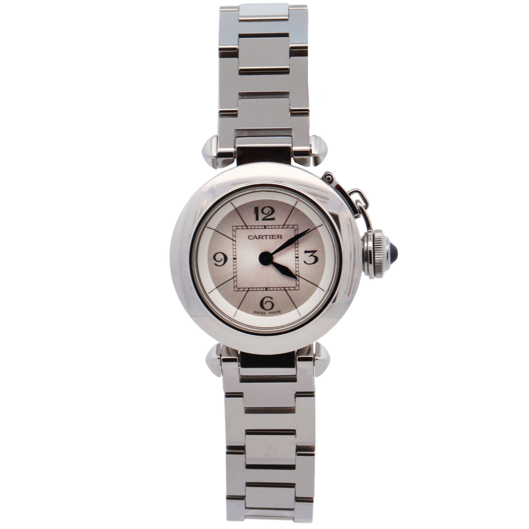 Cartier Pasha 27mm Silver Dial Watch Ref# W3140007 - Happy Jewelers Fine Jewelry Lifetime Warranty