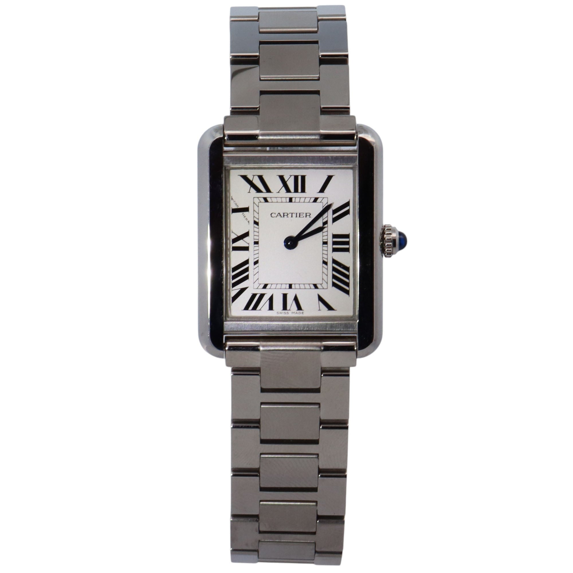 Cartier Tank 31mm White Dial Watch Ref# W5200013 - Happy Jewelers Fine Jewelry Lifetime Warranty