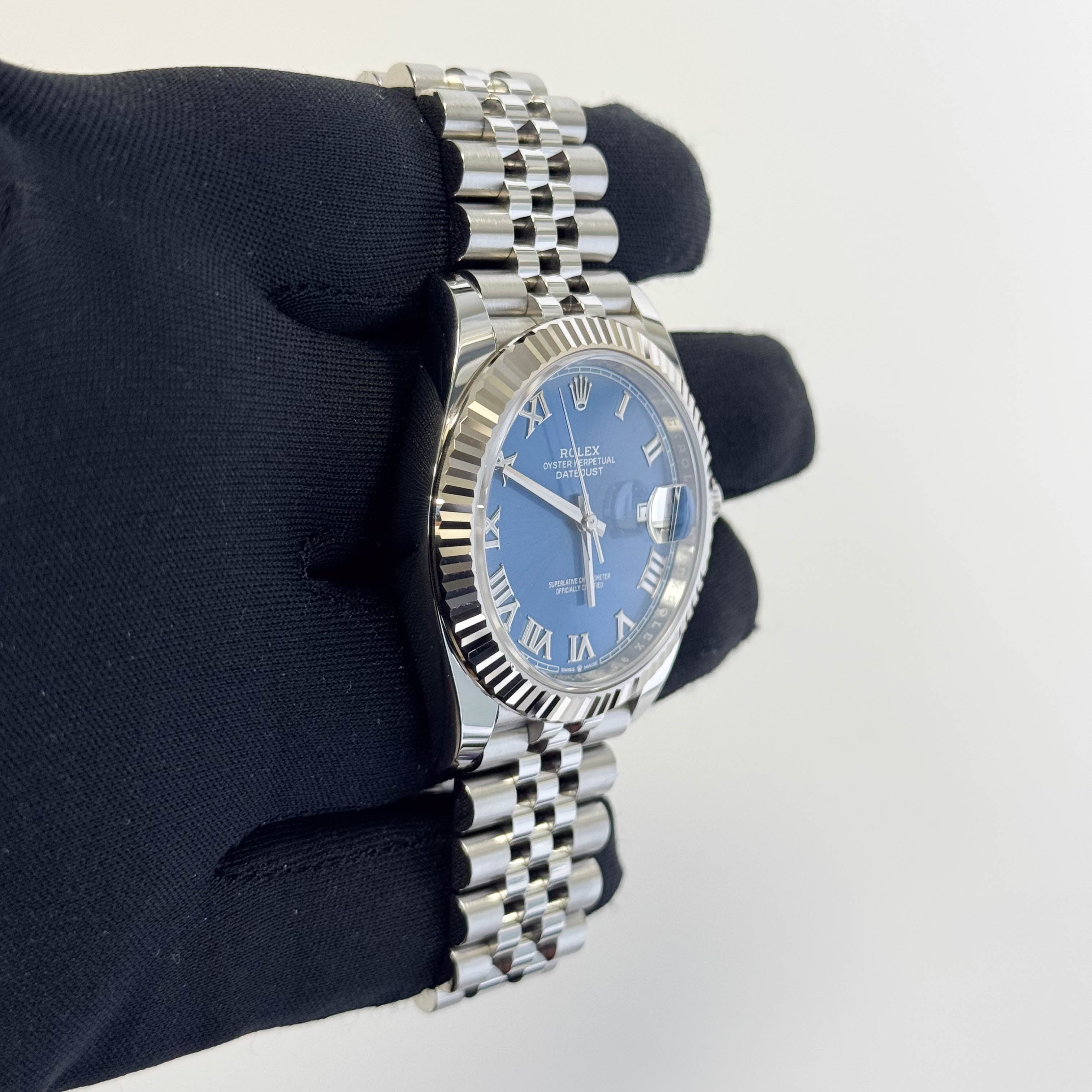Rolex Datejust 41mm Blue Dial Watch Ref# 126334 - Happy Jewelers Fine Jewelry Lifetime Warranty