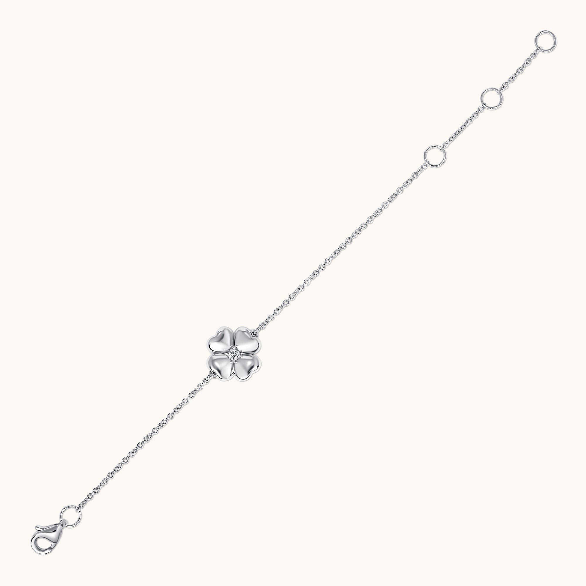 Kid's Bezzle Diamond Bubble Clover Bracelet - Happy Jewelers Fine Jewelry Lifetime Warranty