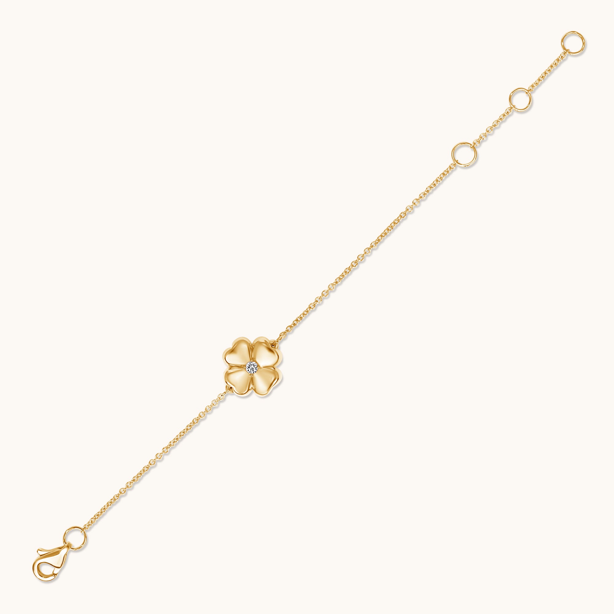 Kid's Bezzle Diamond Bubble Clover Bracelet - Happy Jewelers Fine Jewelry Lifetime Warranty