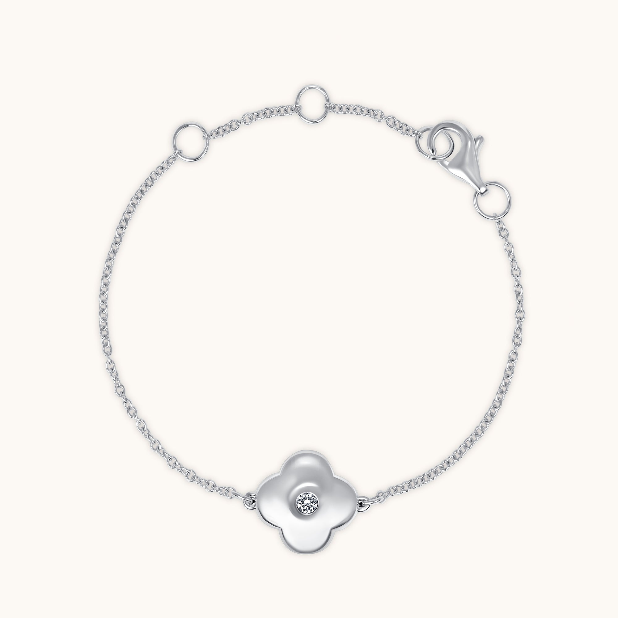 Kid's Bezzle Diamond Bubble Flower Bracelet - Happy Jewelers Fine Jewelry Lifetime Warranty