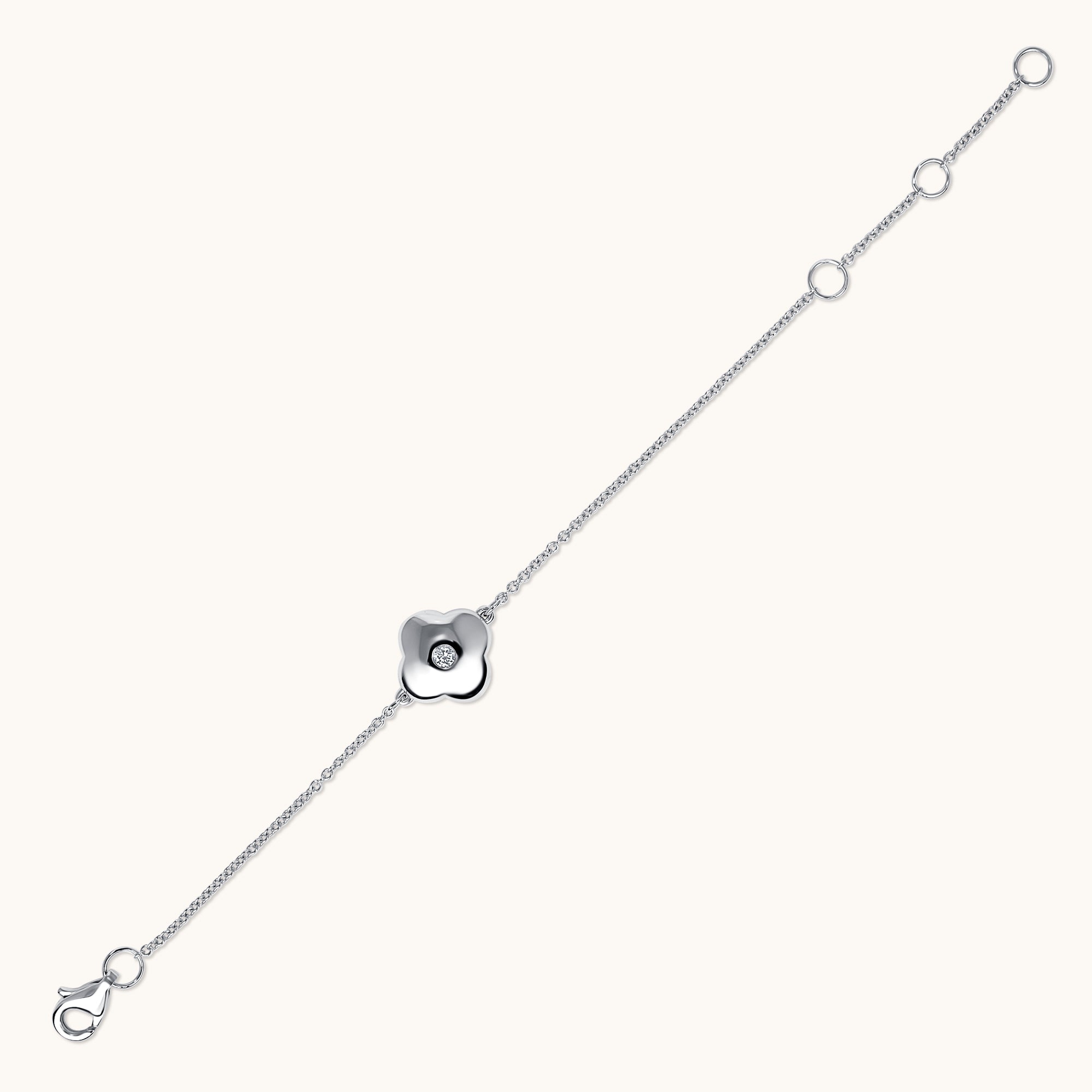 Kid's Bezzle Diamond Bubble Flower Bracelet - Happy Jewelers Fine Jewelry Lifetime Warranty