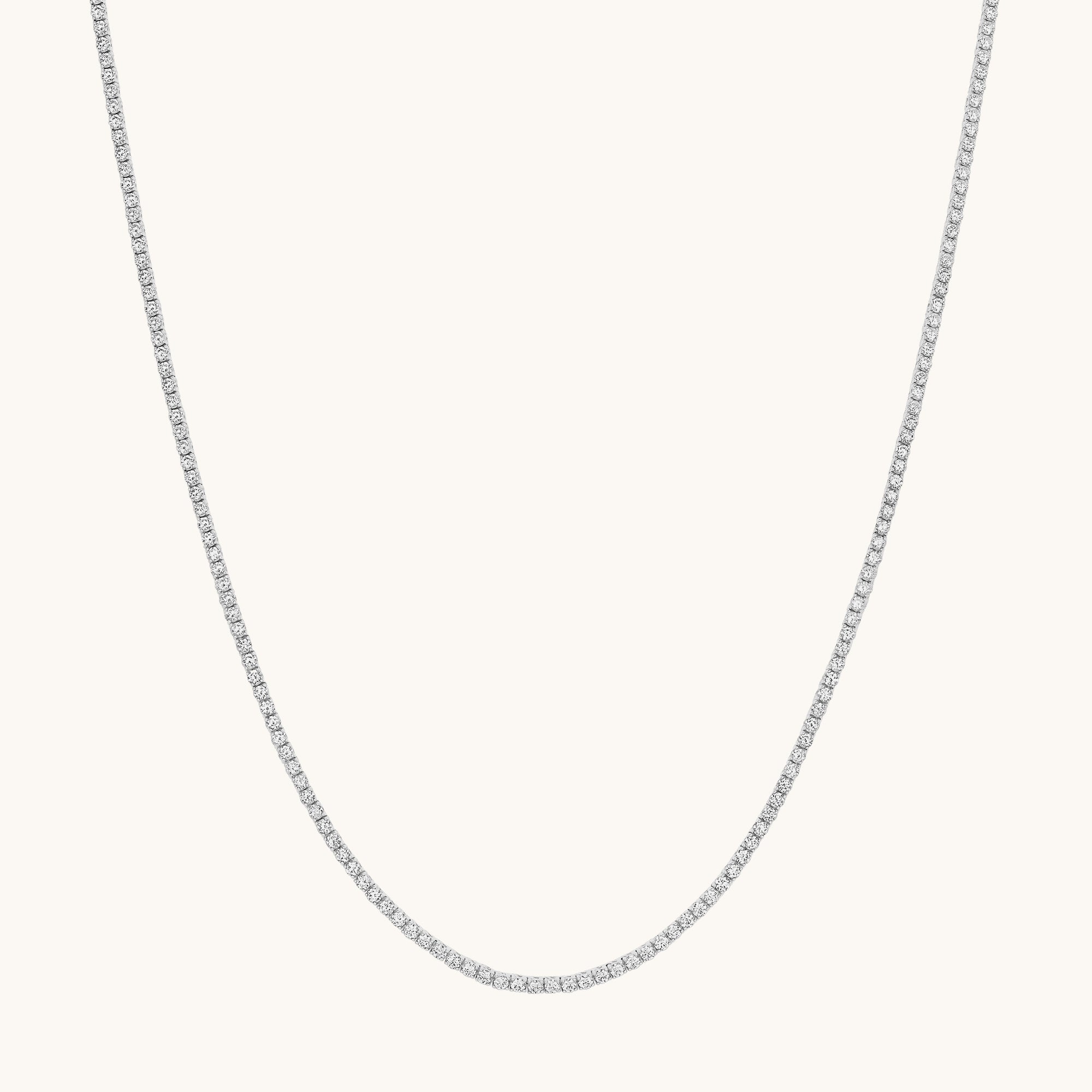 Day 7- 12 Days of Christmas! Classic Lab Diamond Tennis Necklace