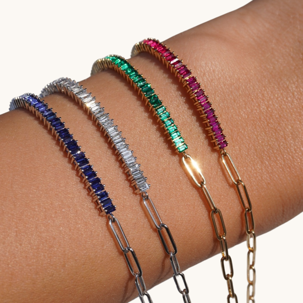 Lab Diamond Linked Up Chain Bracelet - Happy Jewelers Fine Jewelry Lifetime Warranty