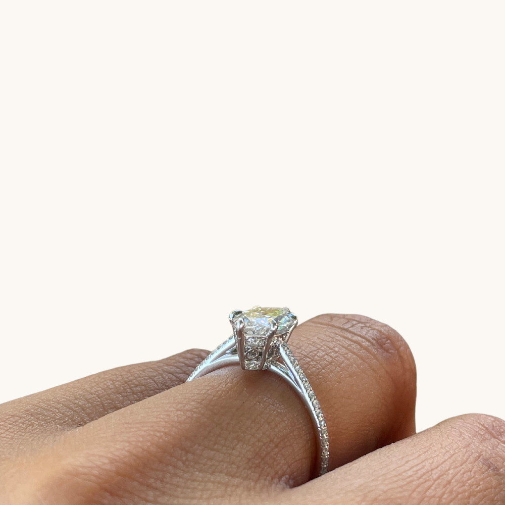 1.24 Marquise Lab Diamond Engagement Ring - Happy Jewelers Fine Jewelry Lifetime Warranty