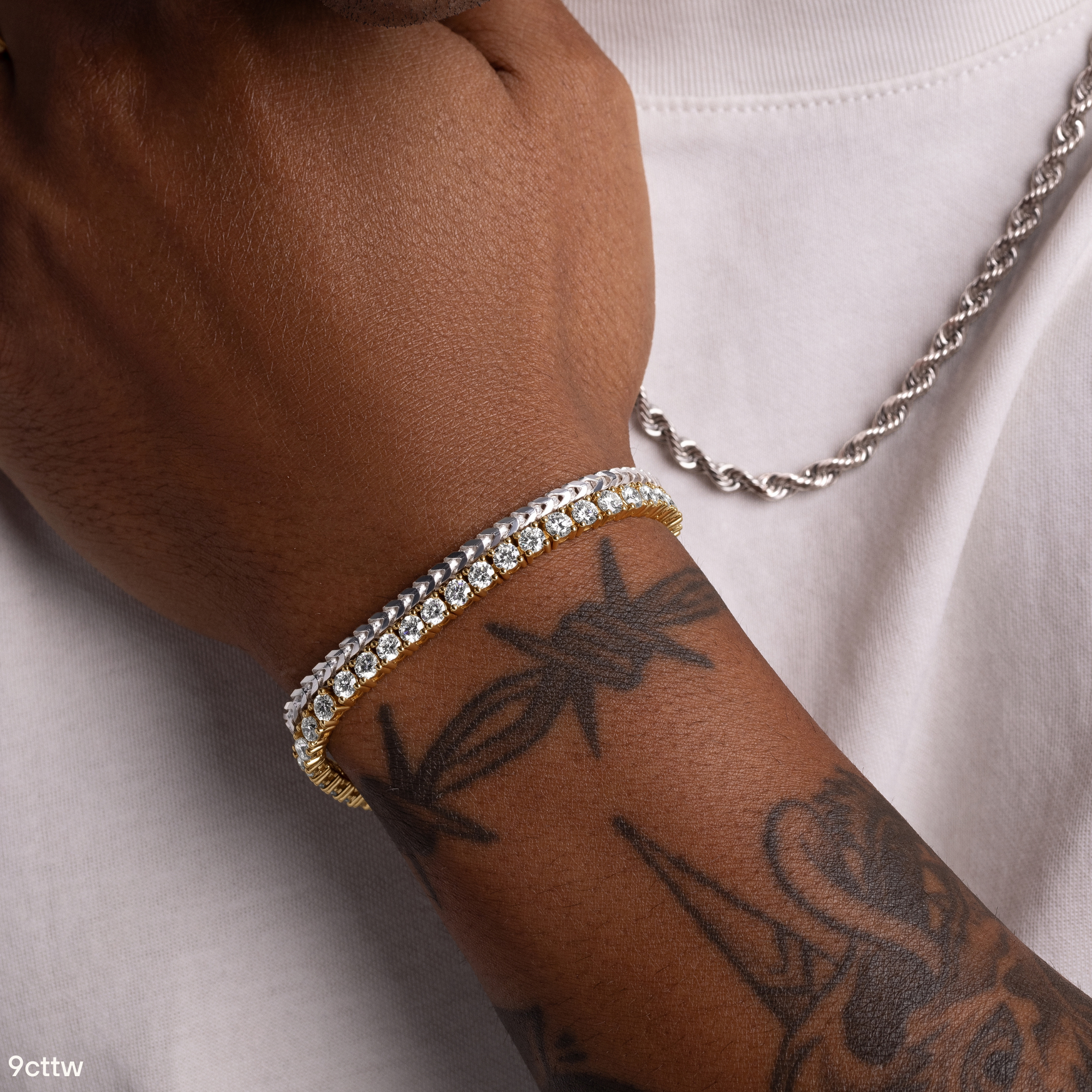 Men's Lab Grown Diamond Tennis Bracelet - Happy Jewelers Fine Jewelry Lifetime Warranty