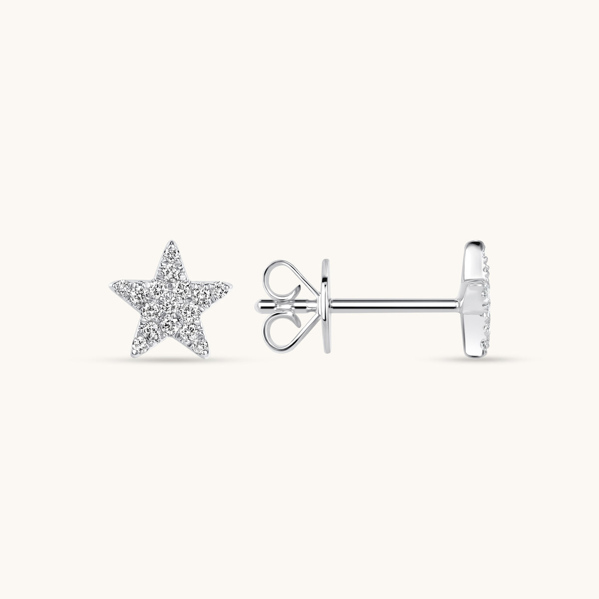 Mini Diamond Star Earrings