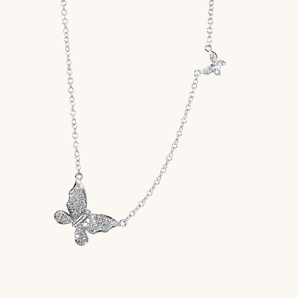 Mom and Me Butterfly Necklace – Happy Jewelers