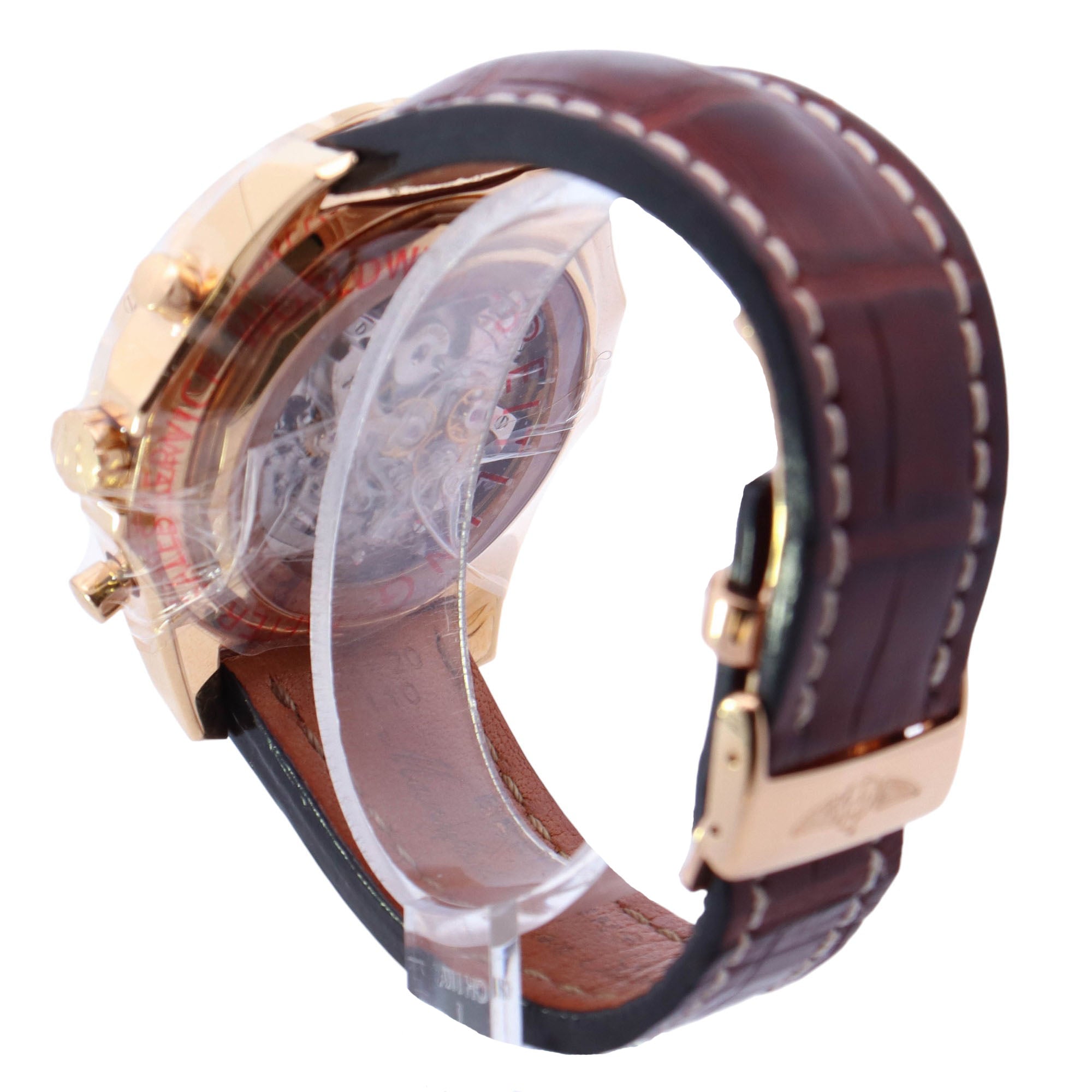 Breitling Mulliner Toubillon 46mm Yellow Gold Brown Tourbillon Dial Watch - Happy Jewelers Fine Jewelry Lifetime Warranty