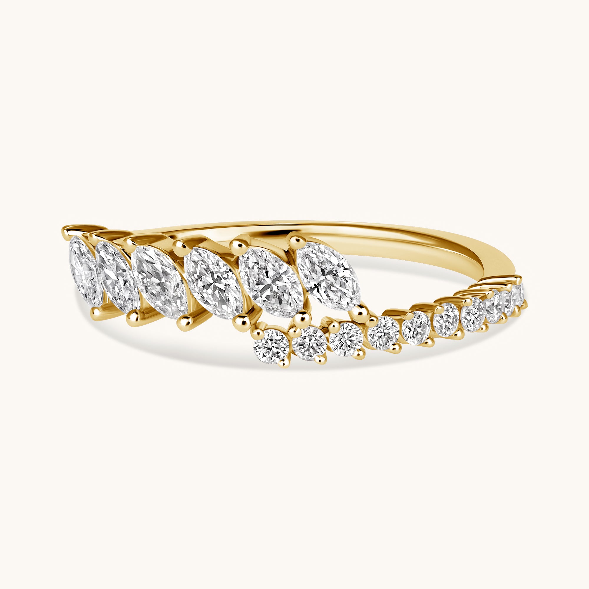Multi-Diamond Wrap Ring