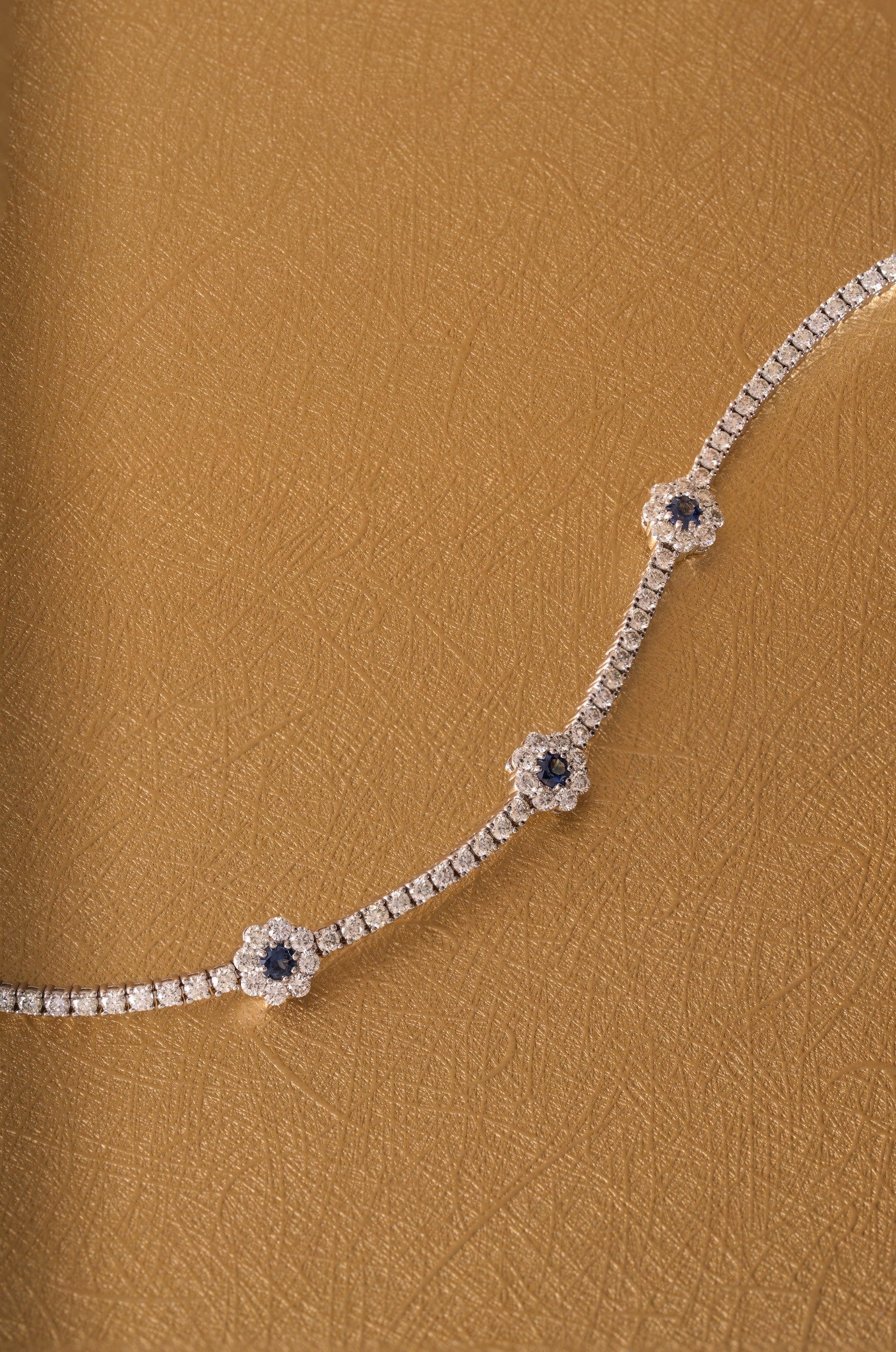 3 Flower Tennis Bracelet - Happy Jewelers Fine Jewelry Lifetime Warranty