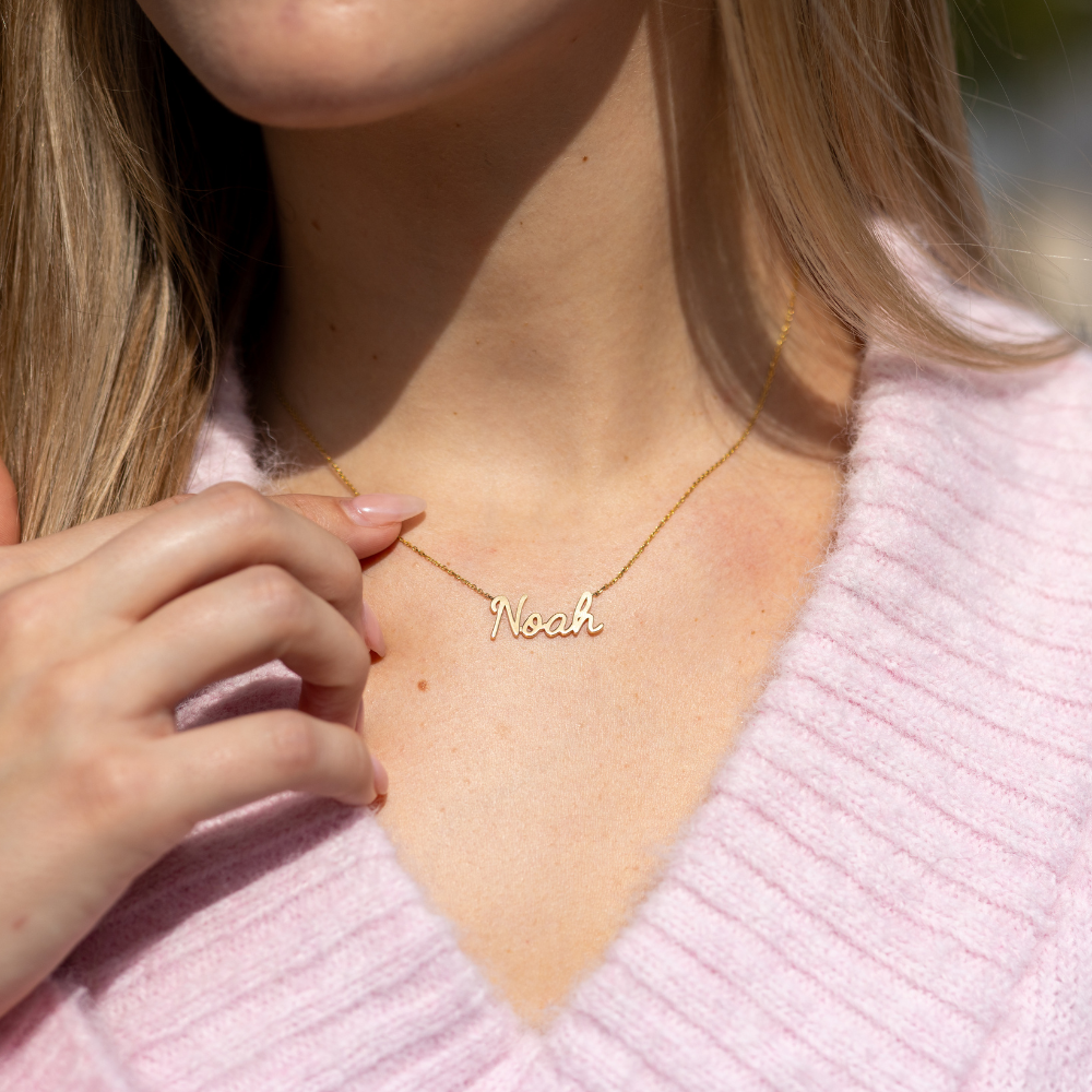 Classic Cursive Name Necklace - Happy Jewelers Fine Jewelry Lifetime Warranty