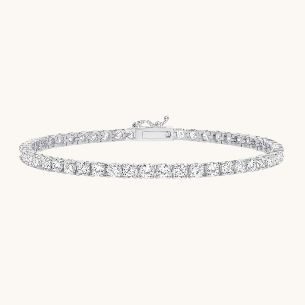 Natural Diamond Tennis Bracelet - Happy Jewelers Fine Jewelry Lifetime Warranty