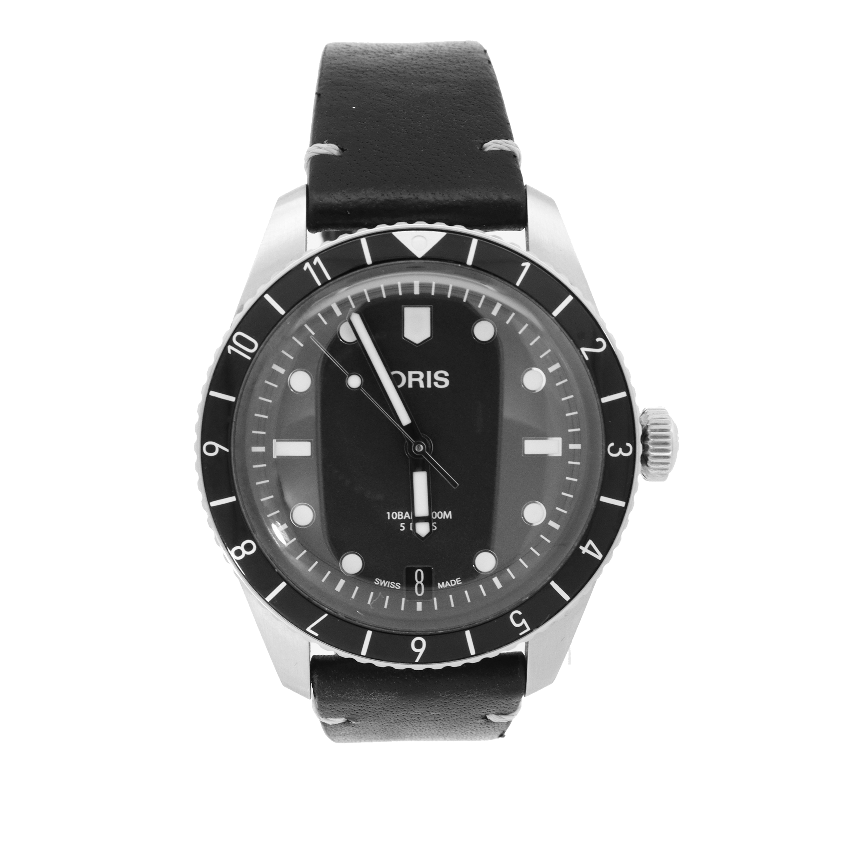 Oris Diver Sixty-Five Stainless Steel 40mm Black Dot Dial Watch | Ref# 0140077724054 - Happy Jewelers Fine Jewelry Lifetime Warranty