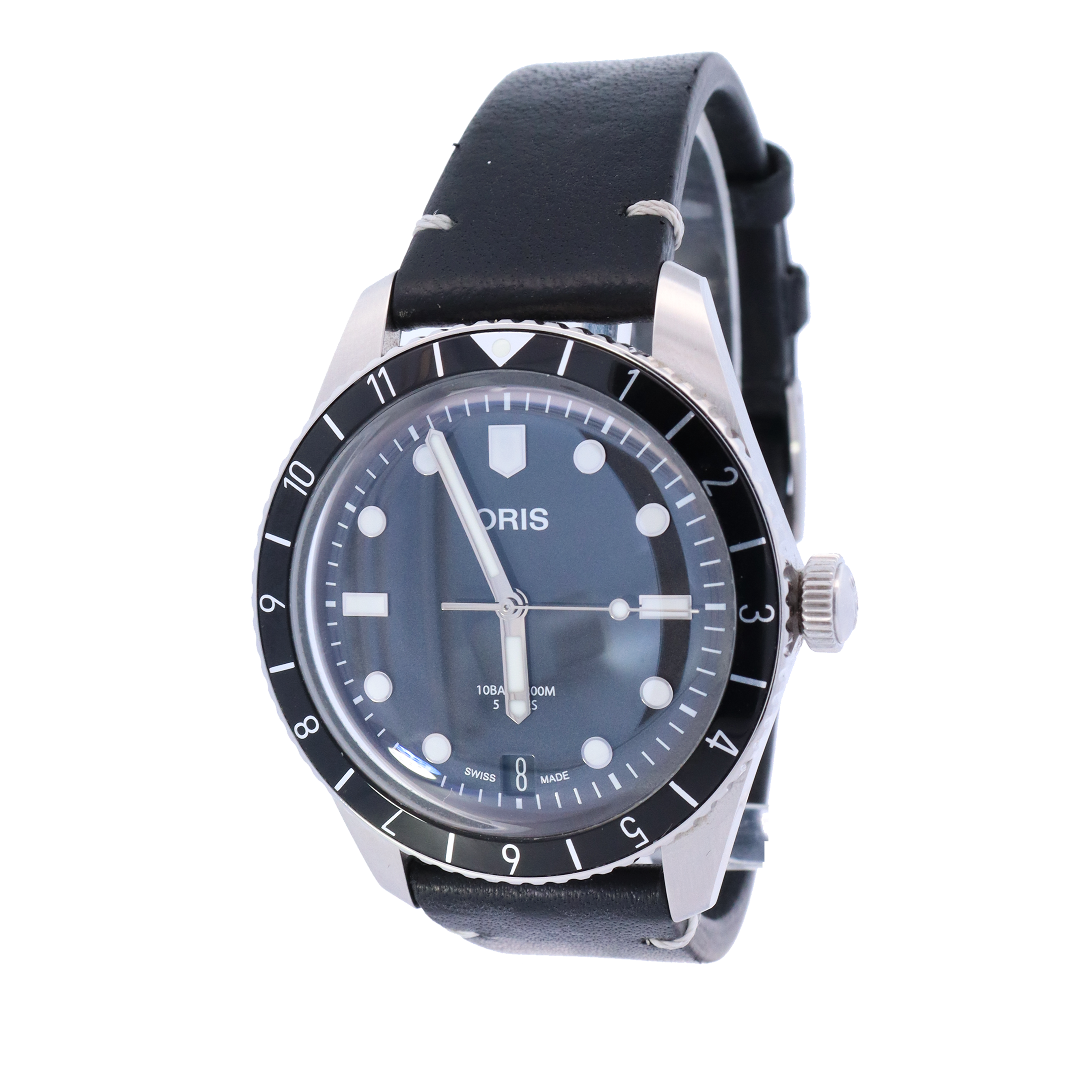 Oris Diver Sixty-Five Stainless Steel 40mm Black Dot Dial Watch | Ref# 0140077724054 - Happy Jewelers Fine Jewelry Lifetime Warranty