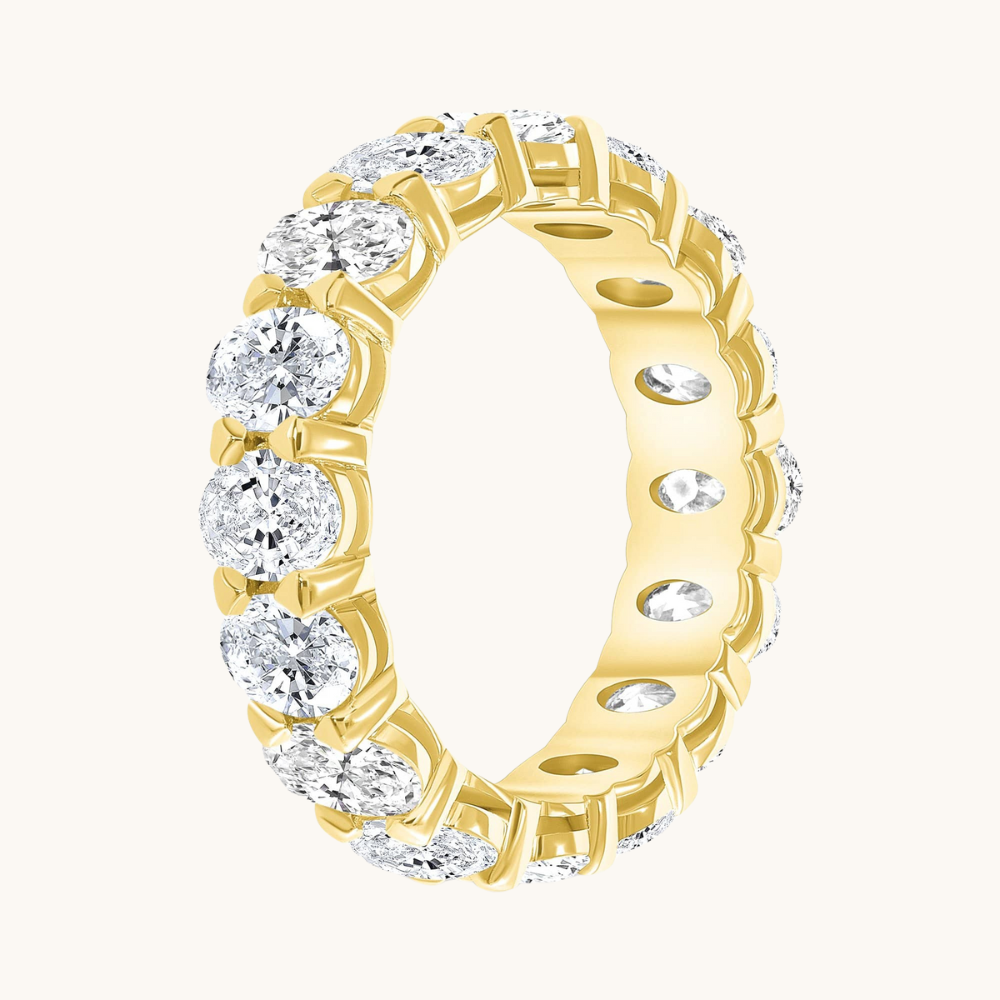 Large Diamond Oval Eternity Band - Happy Jewelers Fine Jewelry Lifetime Warranty