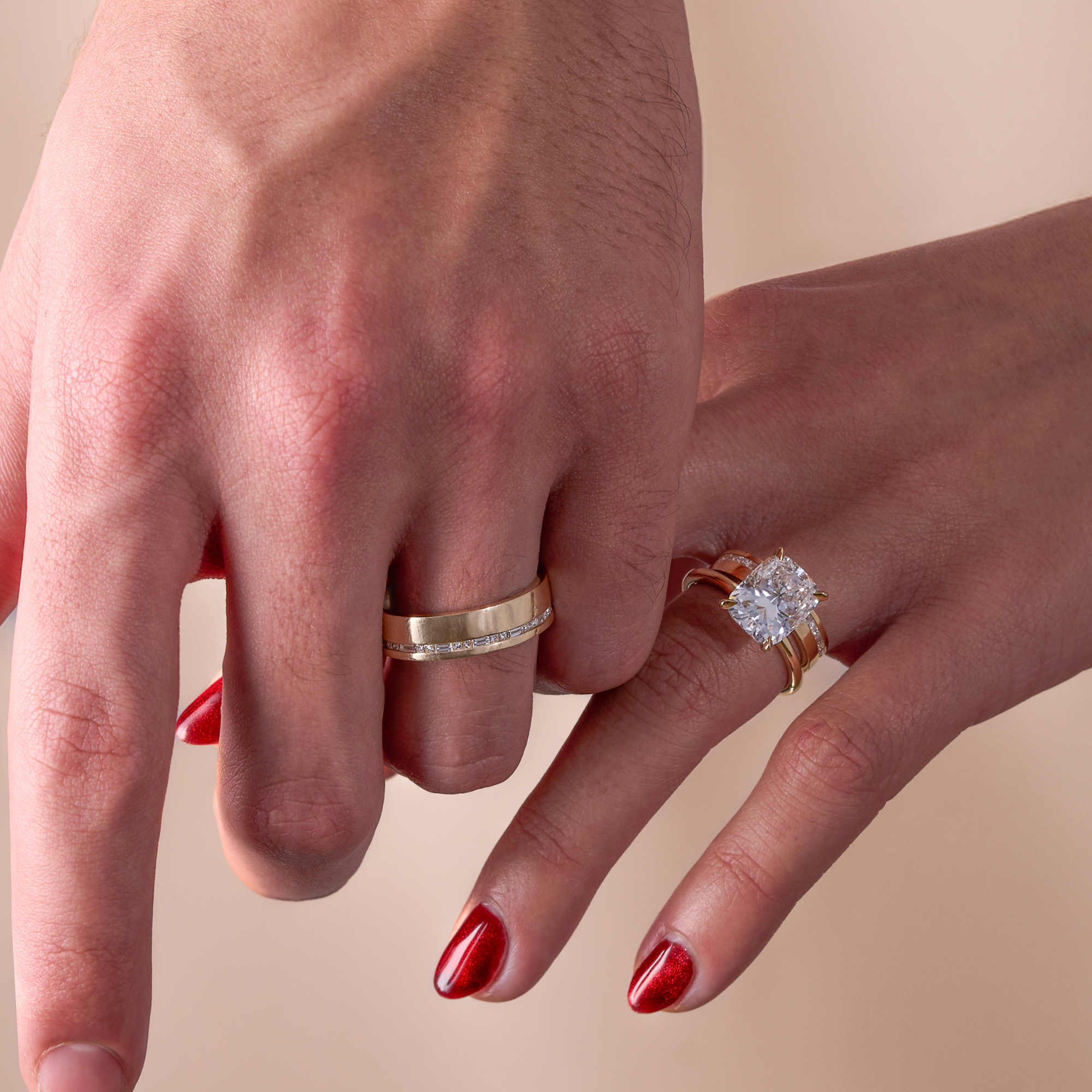 Mixed Diamond Band - Happy Jewelers Fine Jewelry Lifetime Warranty