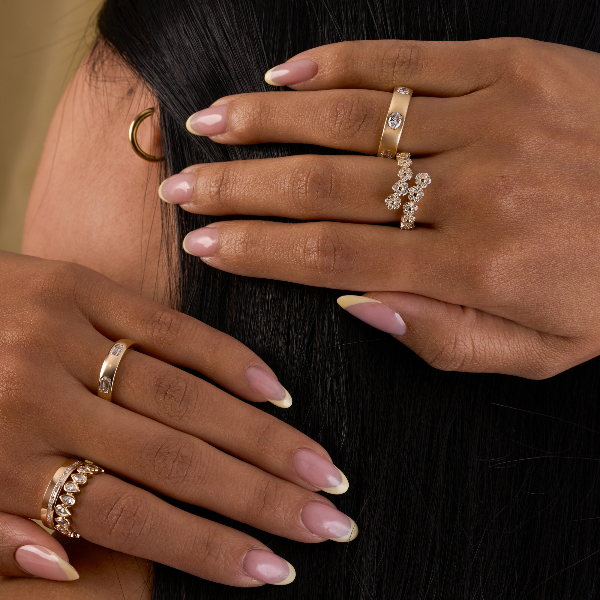 Diamond Emerald Inlay Band - Happy Jewelers Fine Jewelry Lifetime Warranty