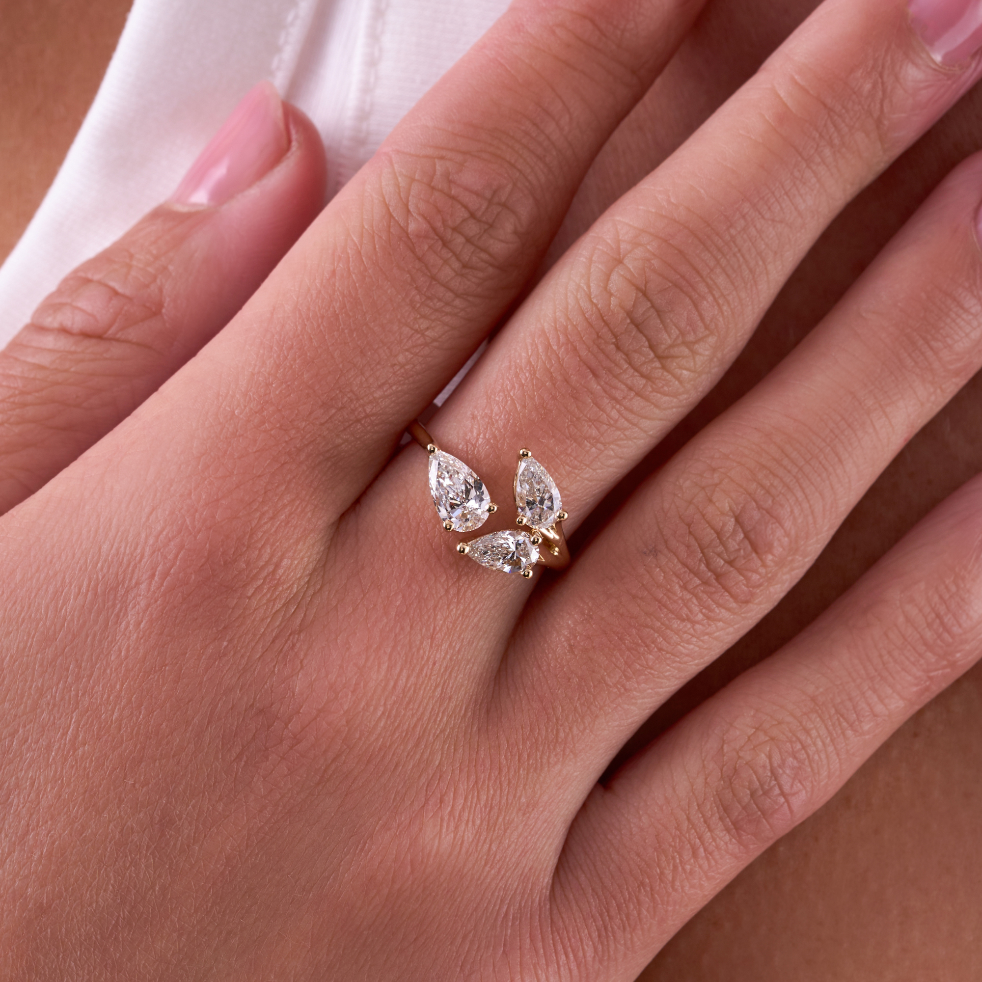 Pear Trio Ring - Happy Jewelers Fine Jewelry Lifetime Warranty