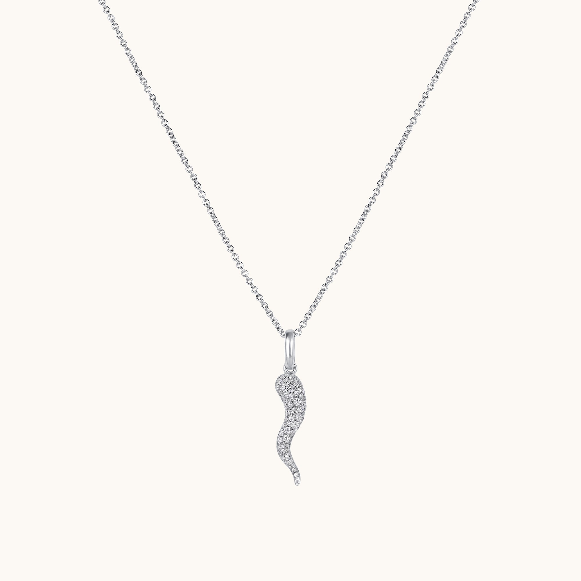 Pave Diamond Cornicello Pendant - Happy Jewelers Fine Jewelry Lifetime Warranty