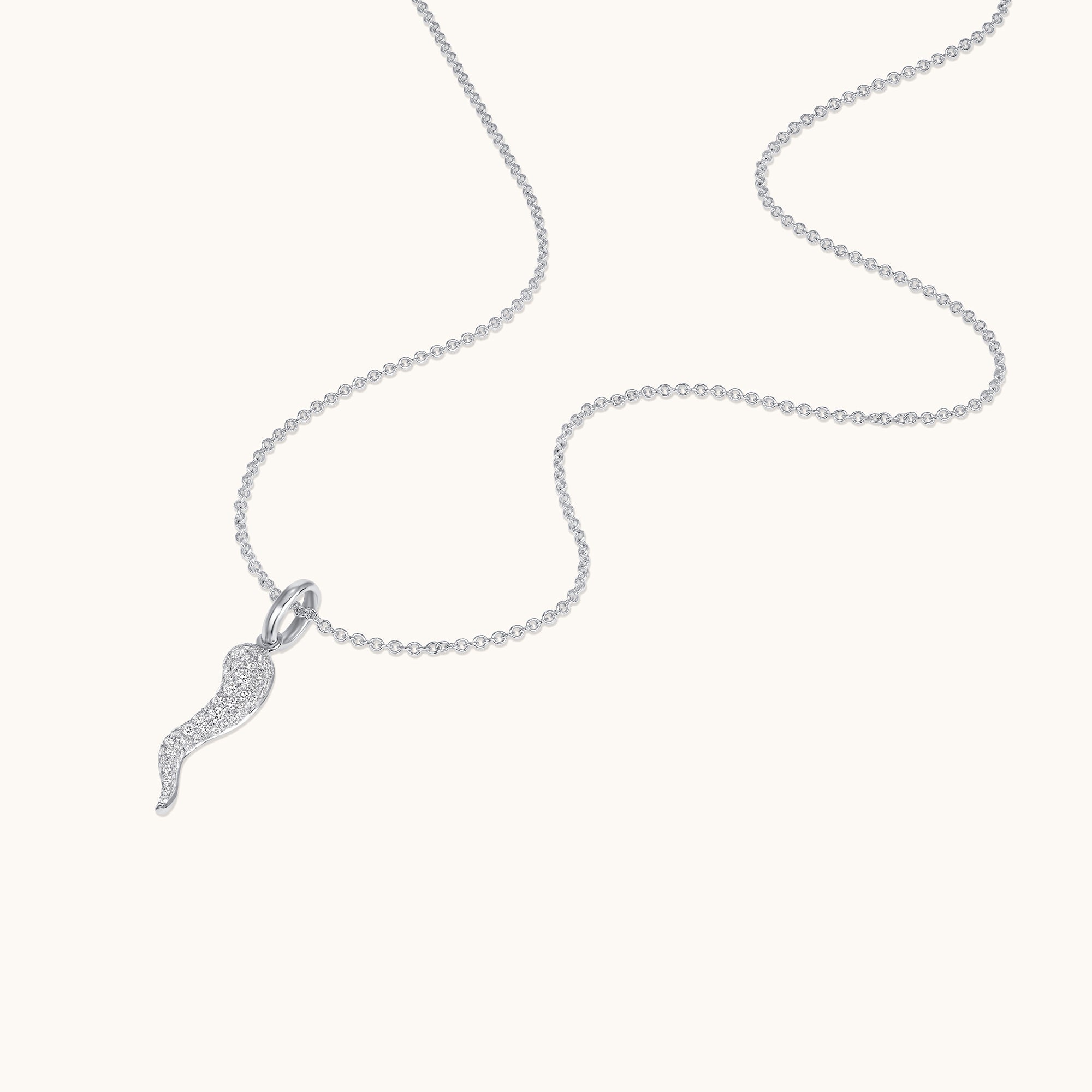 Pave Diamond Cornicello Pendant - Happy Jewelers Fine Jewelry Lifetime Warranty