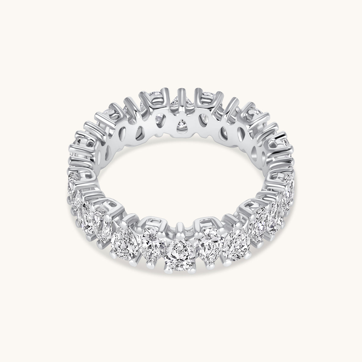 Pear Shape Diamond Eternity Band