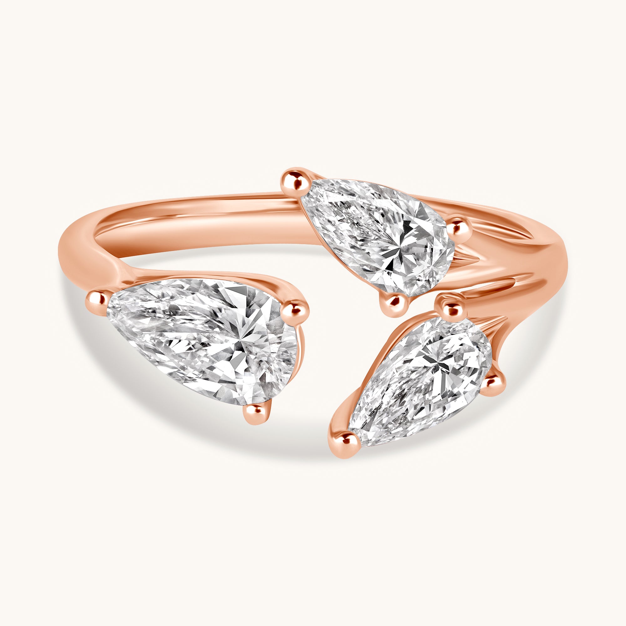 Pear Trio Cocktail Ring - Happy Jewelers Fine Jewelry Lifetime Warranty