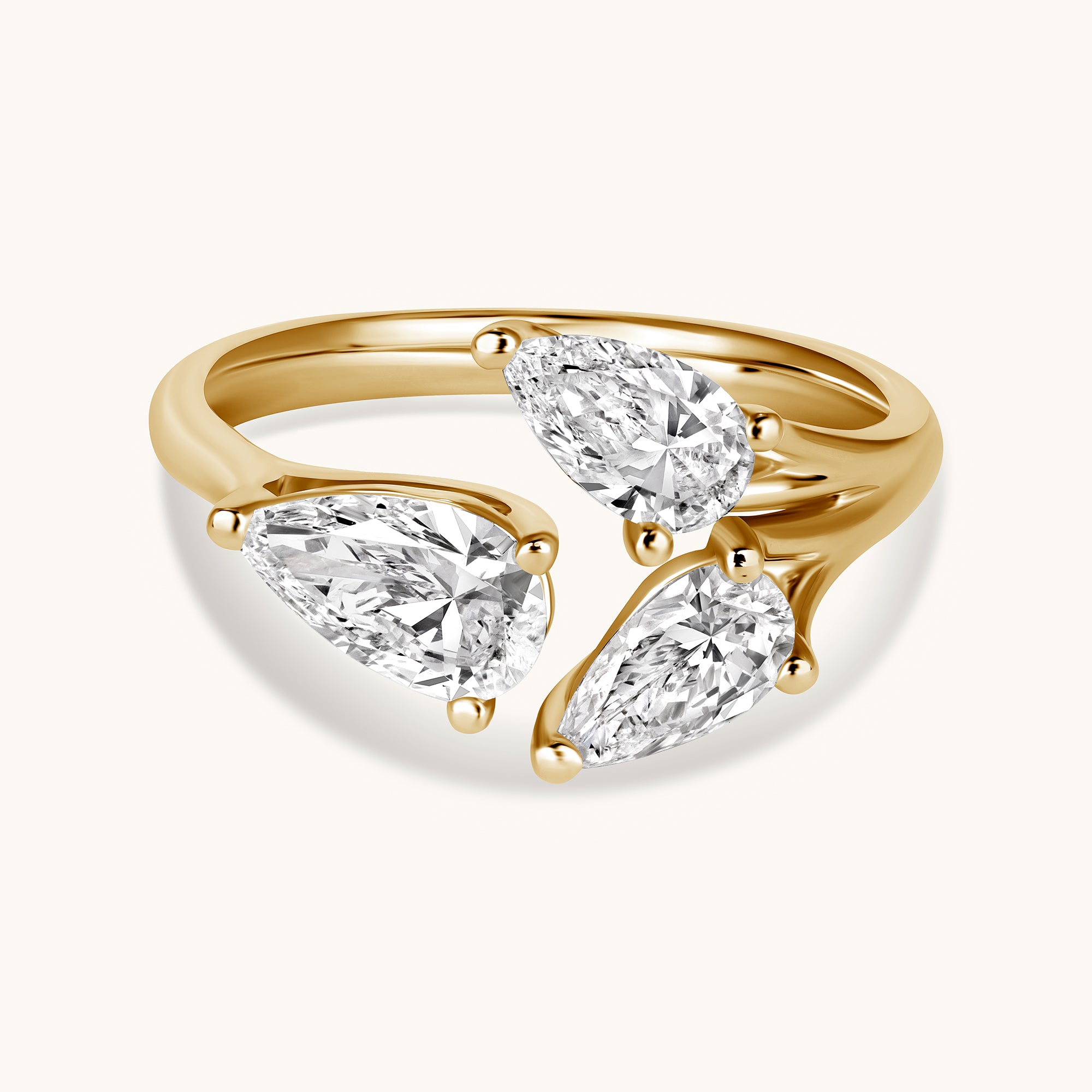 Pear Trio Cocktail Ring - Happy Jewelers Fine Jewelry Lifetime Warranty