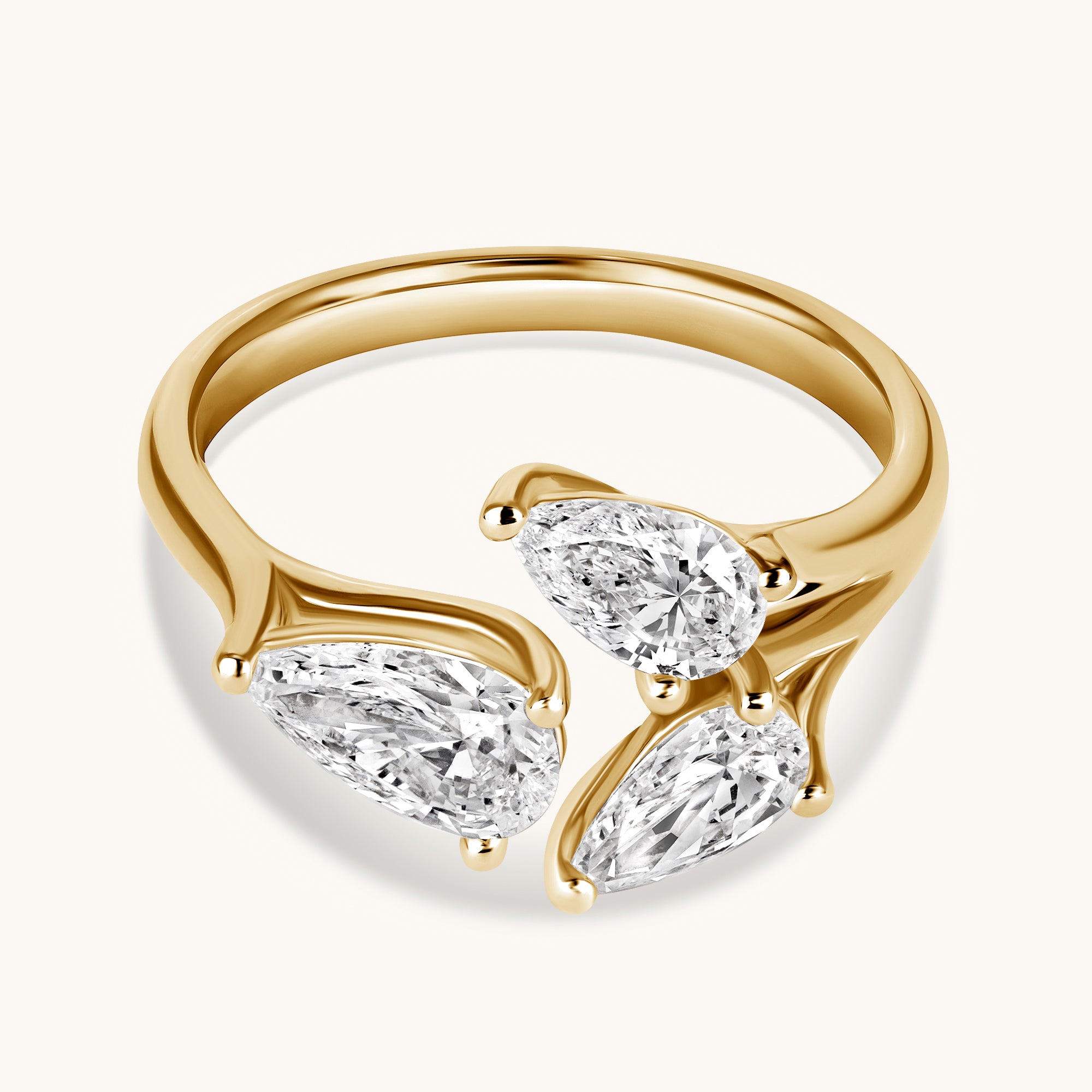 Pear Trio Cocktail Ring - Happy Jewelers Fine Jewelry Lifetime Warranty